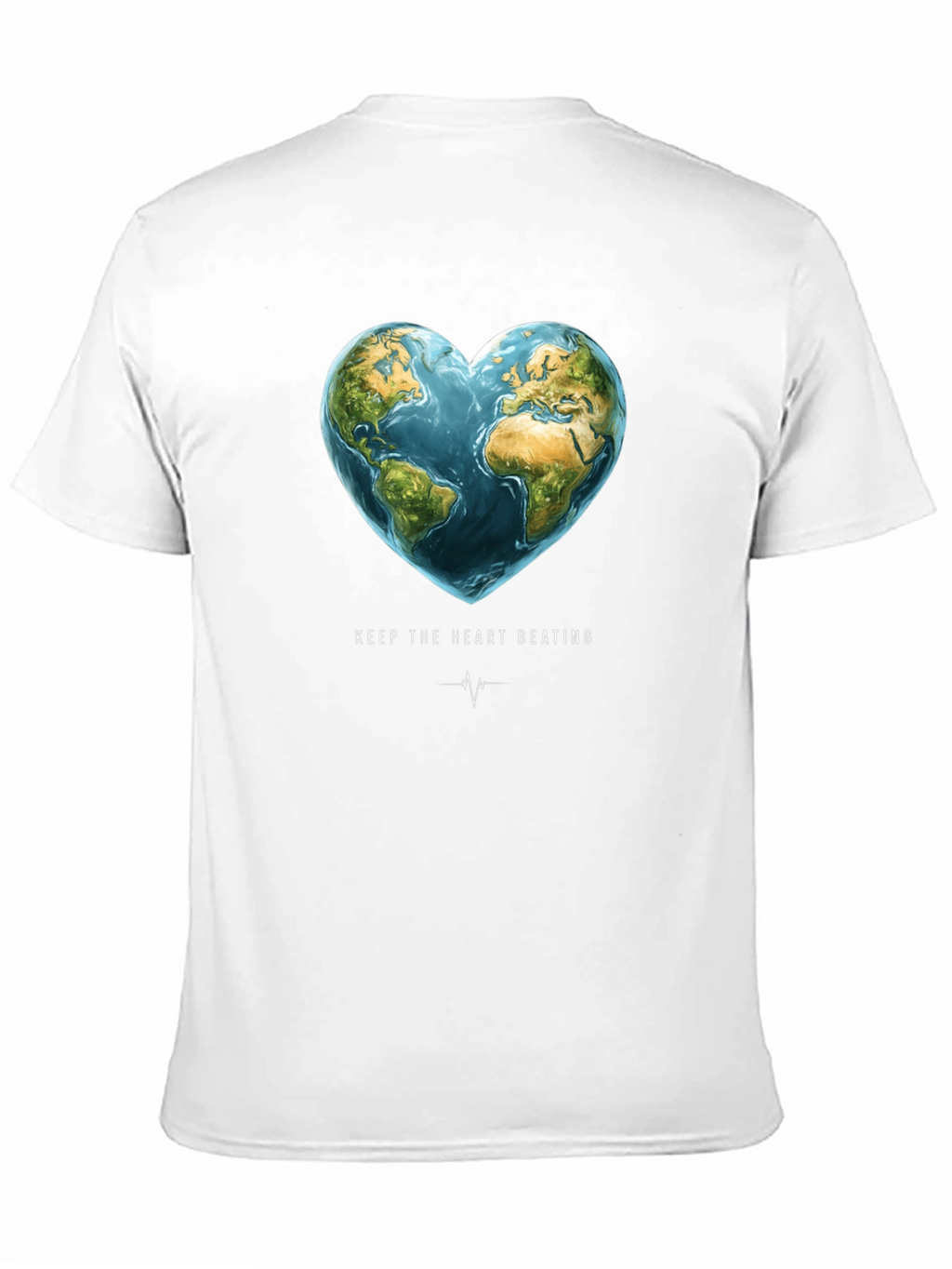 Earth Heartbeat Graphic Tee - Keep The Heart Beating