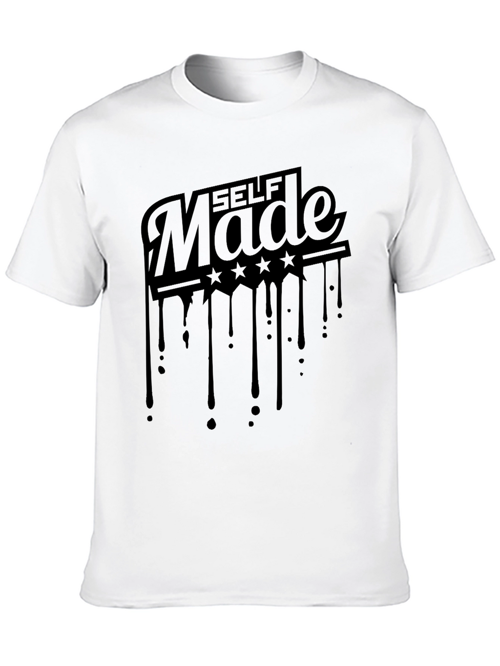 Self Made Dripping Stars Graphic T-Shirt