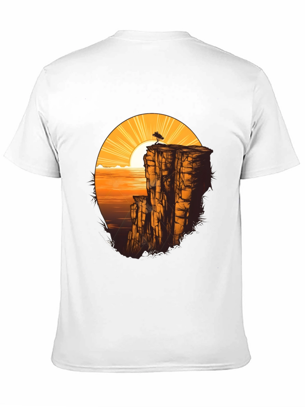 Cliff & Sunset Graphic Tee - Black