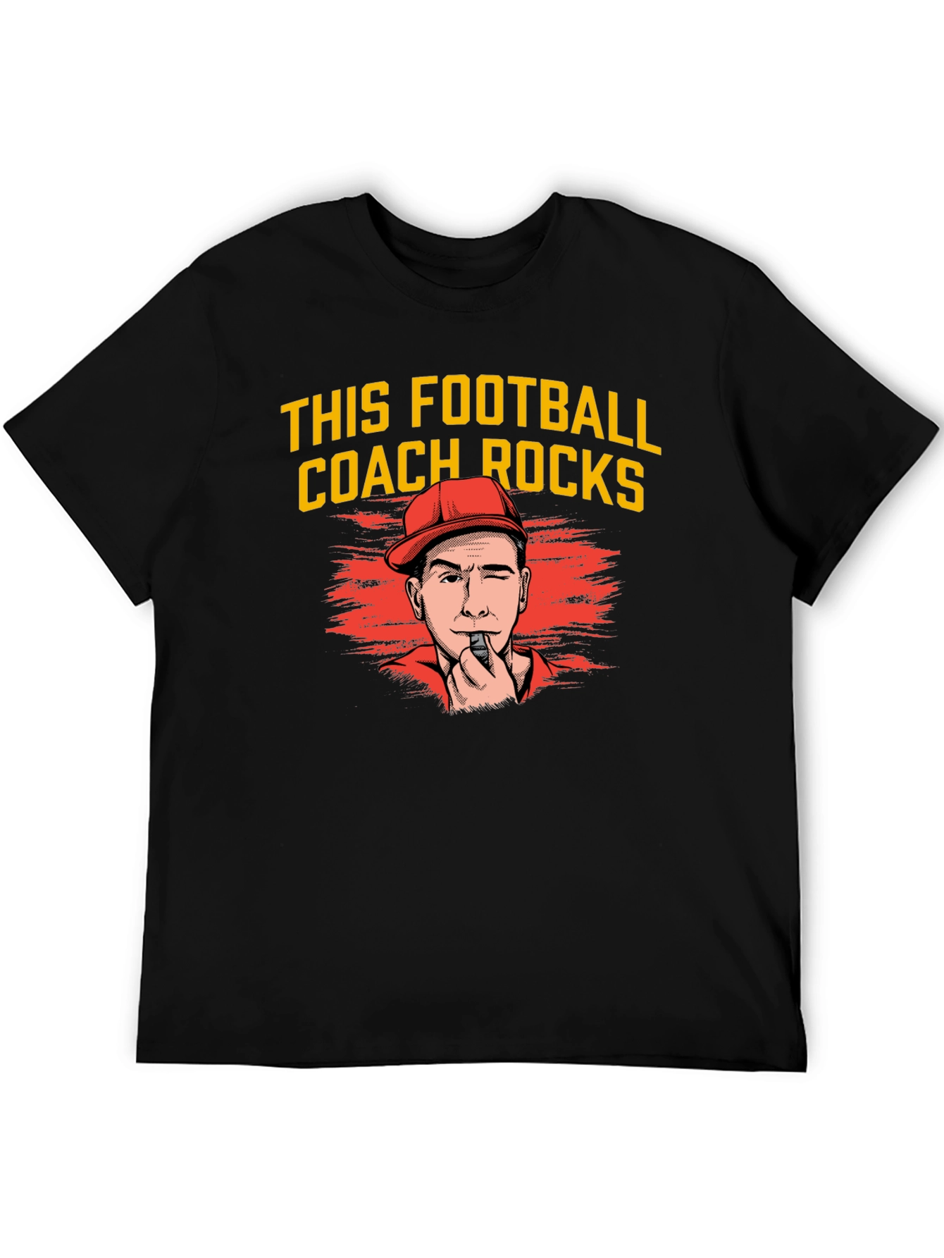 Funny Football Coach T-Shirt - This Coach Rocks