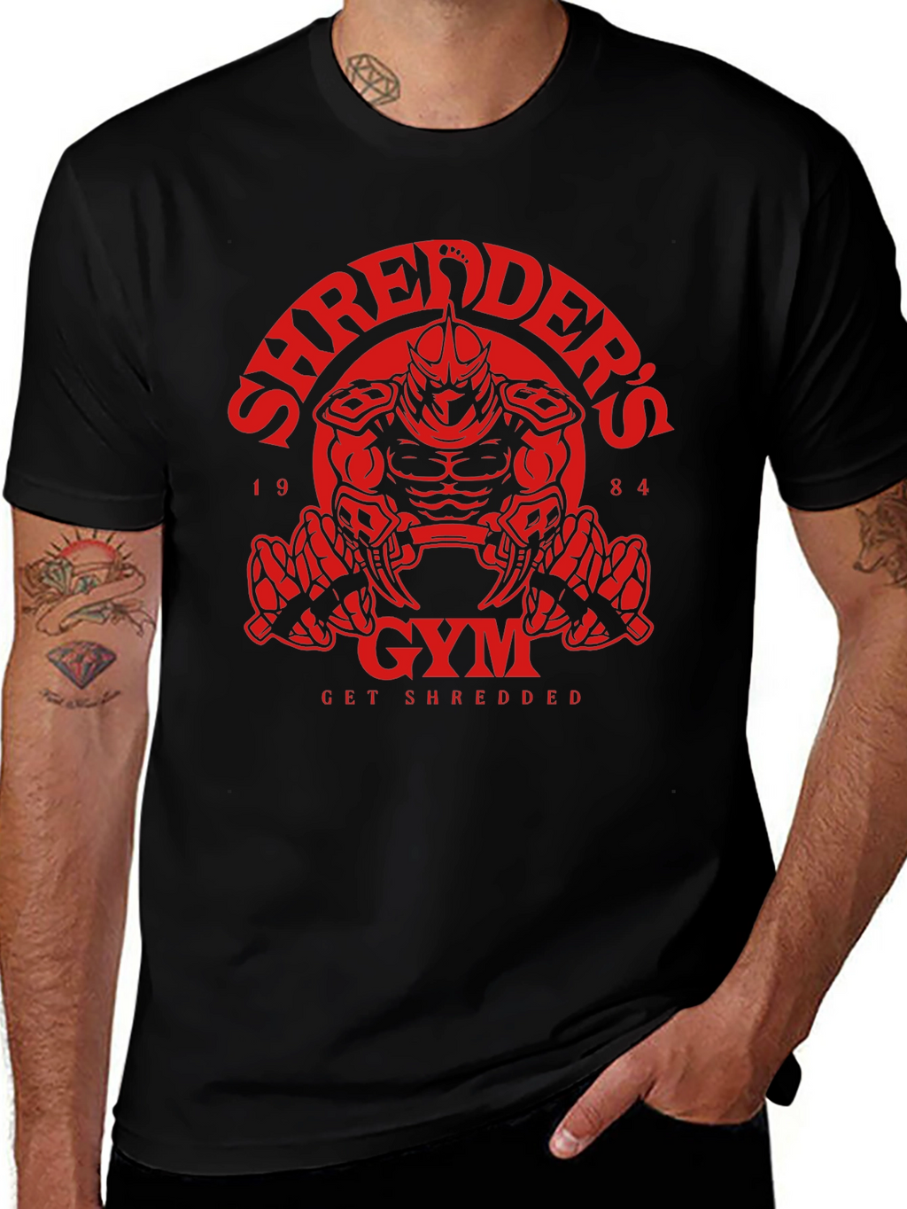 Shredders Gym Black T-Shirt