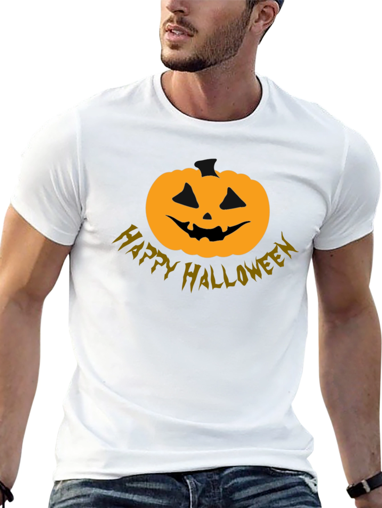 Halloween Pumpkin T-Shirt - Spooky Season Style!