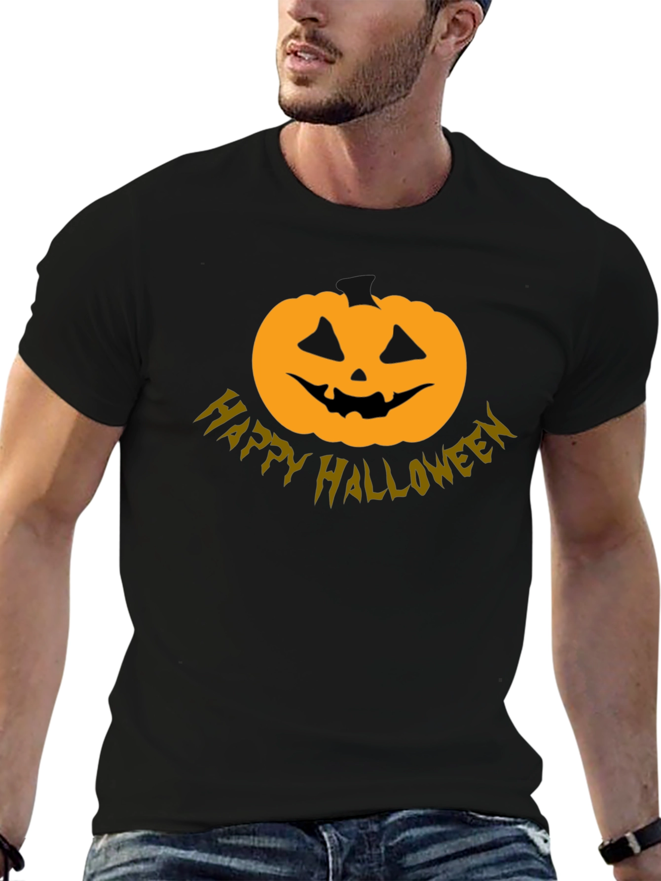 Halloween Pumpkin T-Shirt - Spooky Season Style!