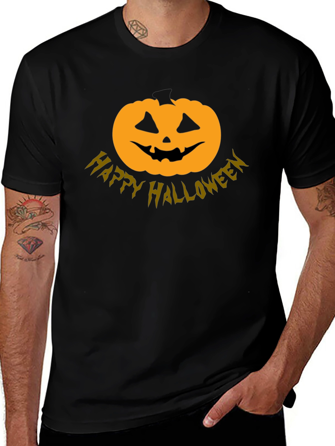 Halloween Pumpkin T-Shirt - Spooky Season Style!