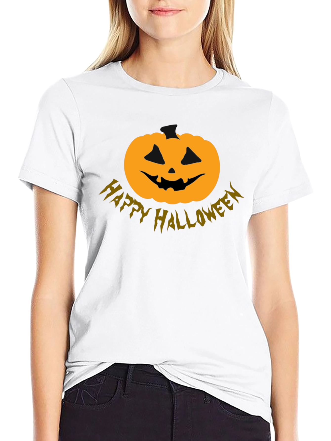 Halloween Pumpkin T-Shirt - Spooky Season Style!
