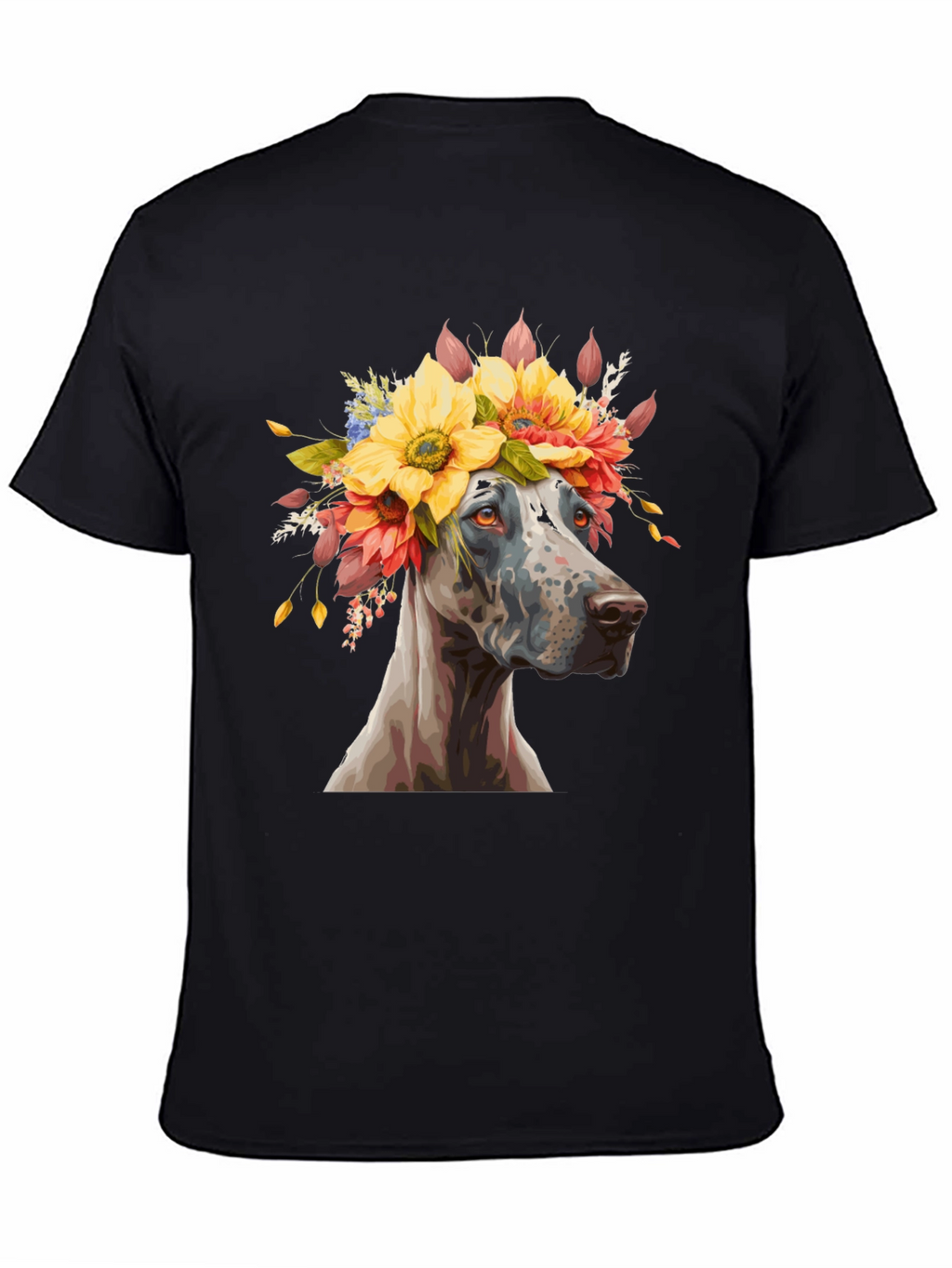 Dog with Flower Crown T-Shirt