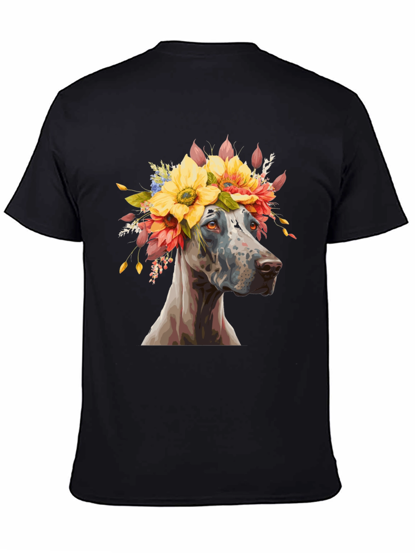 Dog with Flower Crown T-Shirt