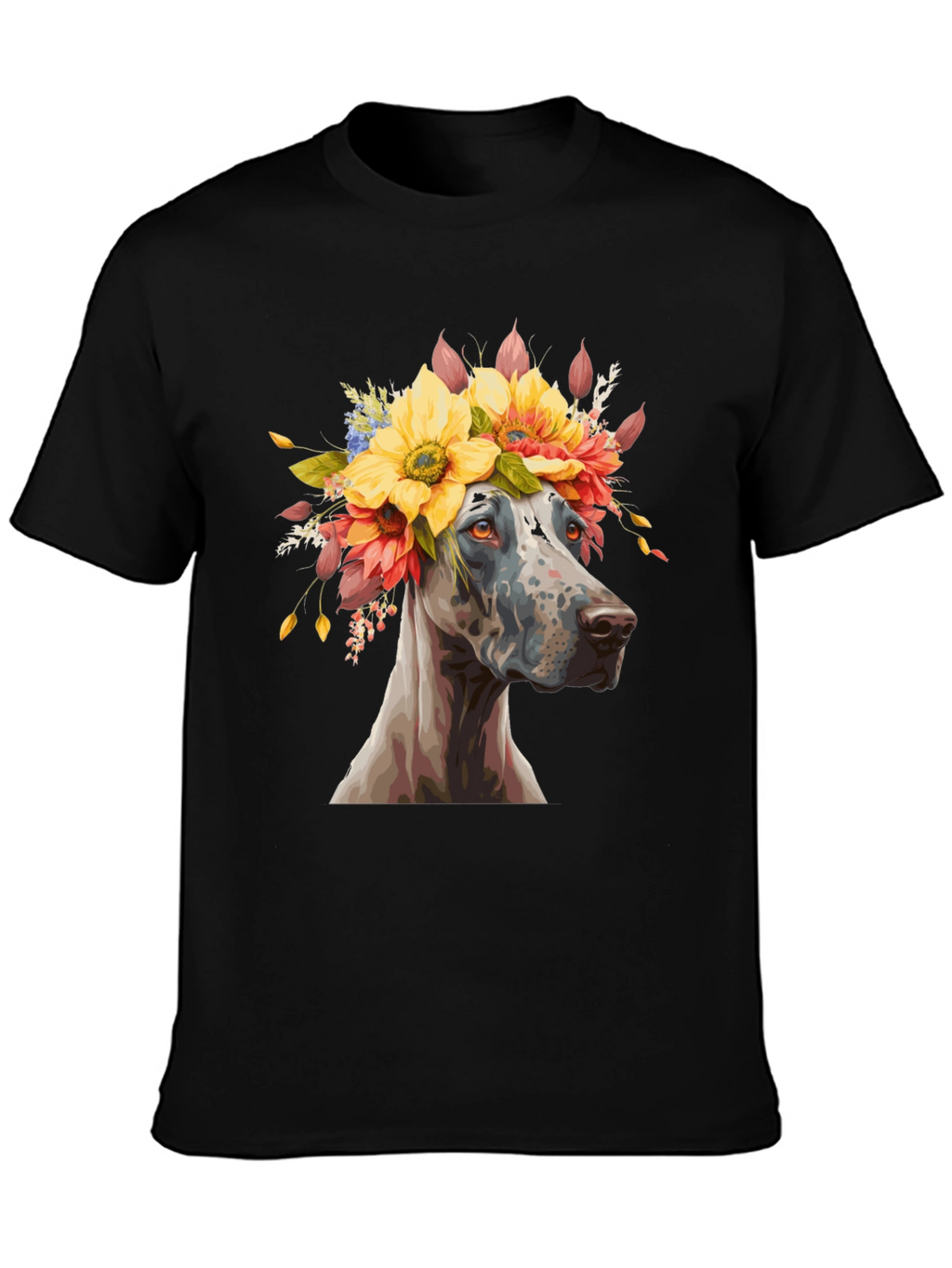 Dog with Flower Crown T-Shirt