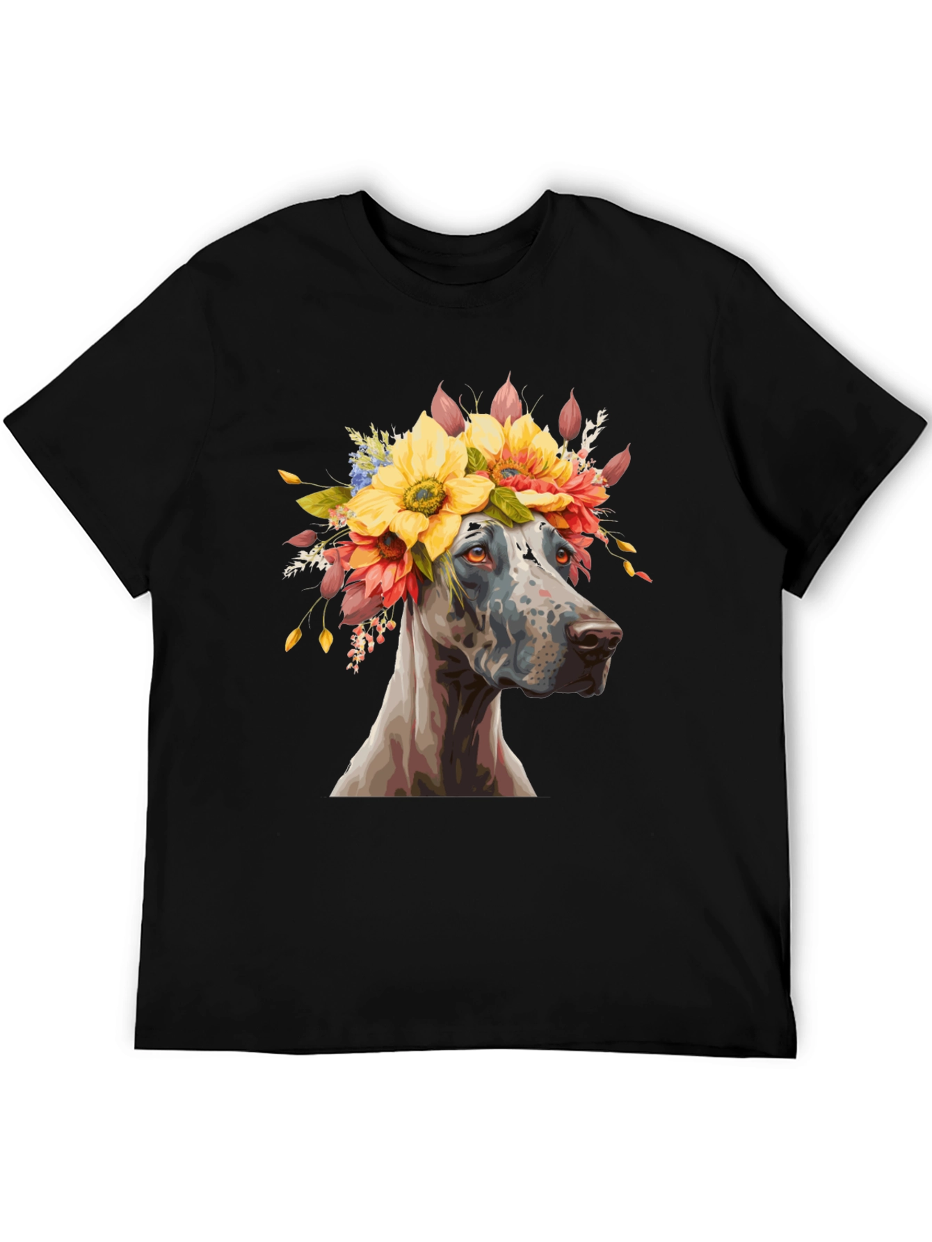 Dog with Flower Crown T-Shirt