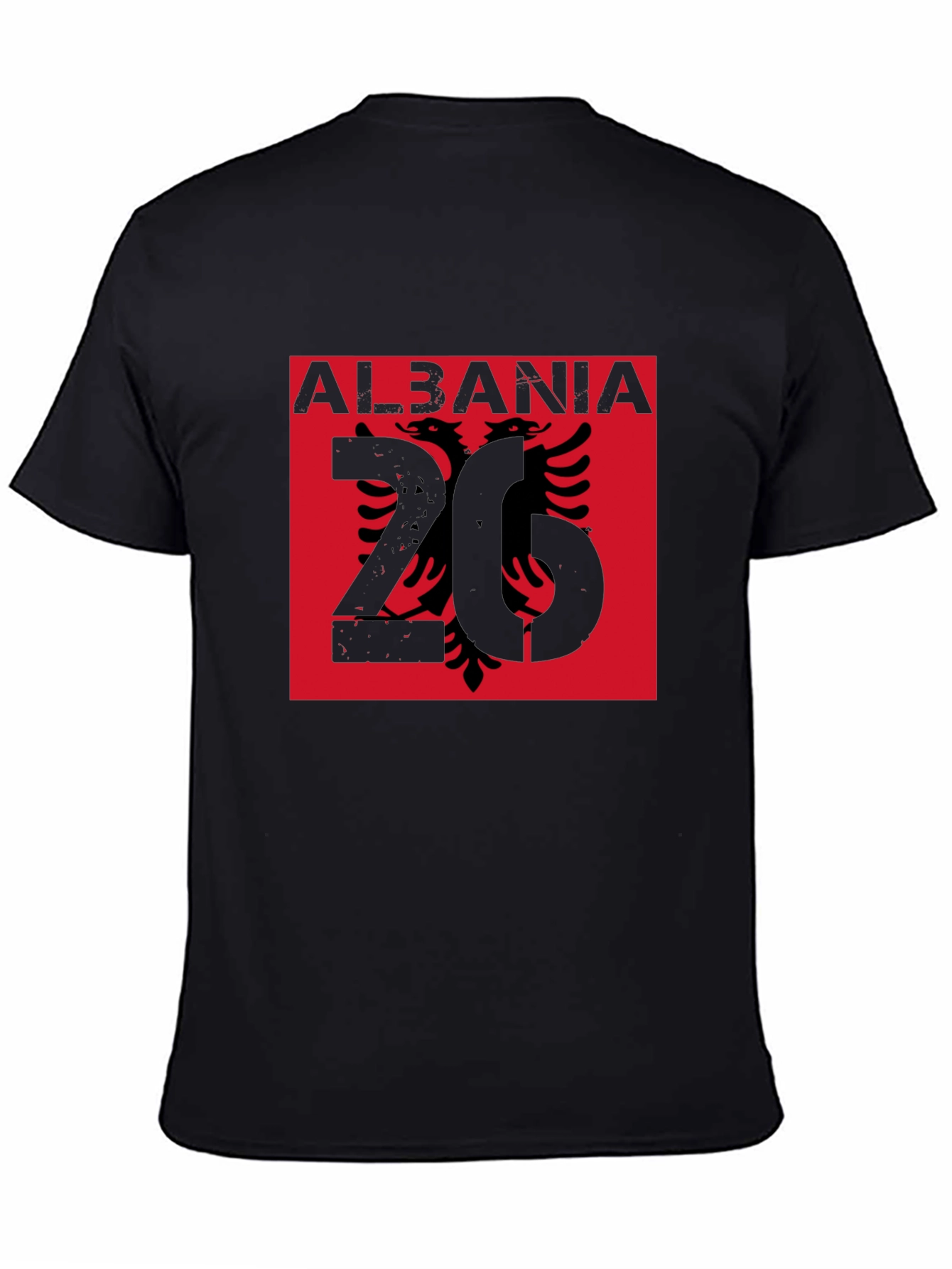 Albania Eagle Graphic Tee - Black