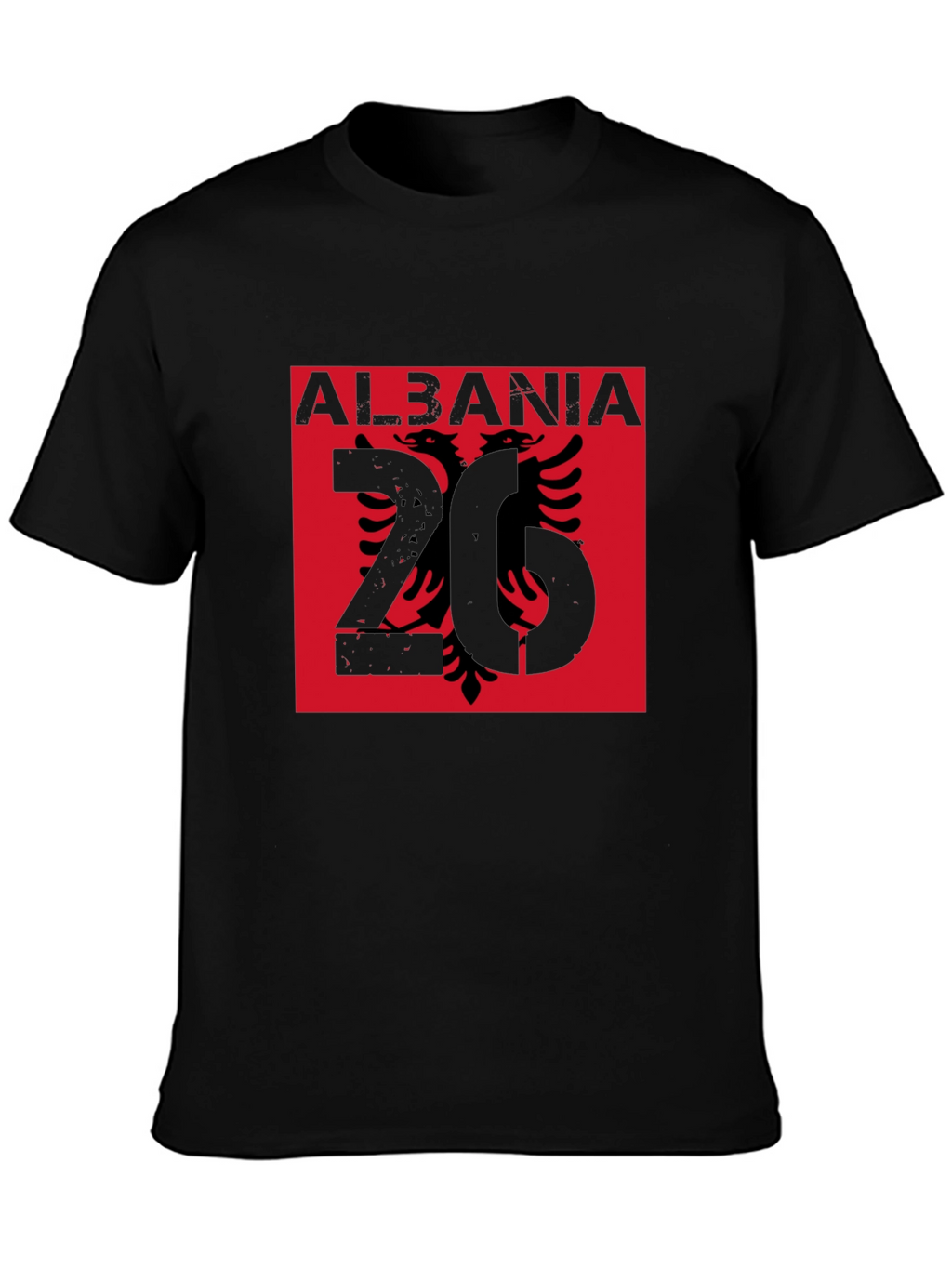 Albania Eagle Graphic Tee - Black