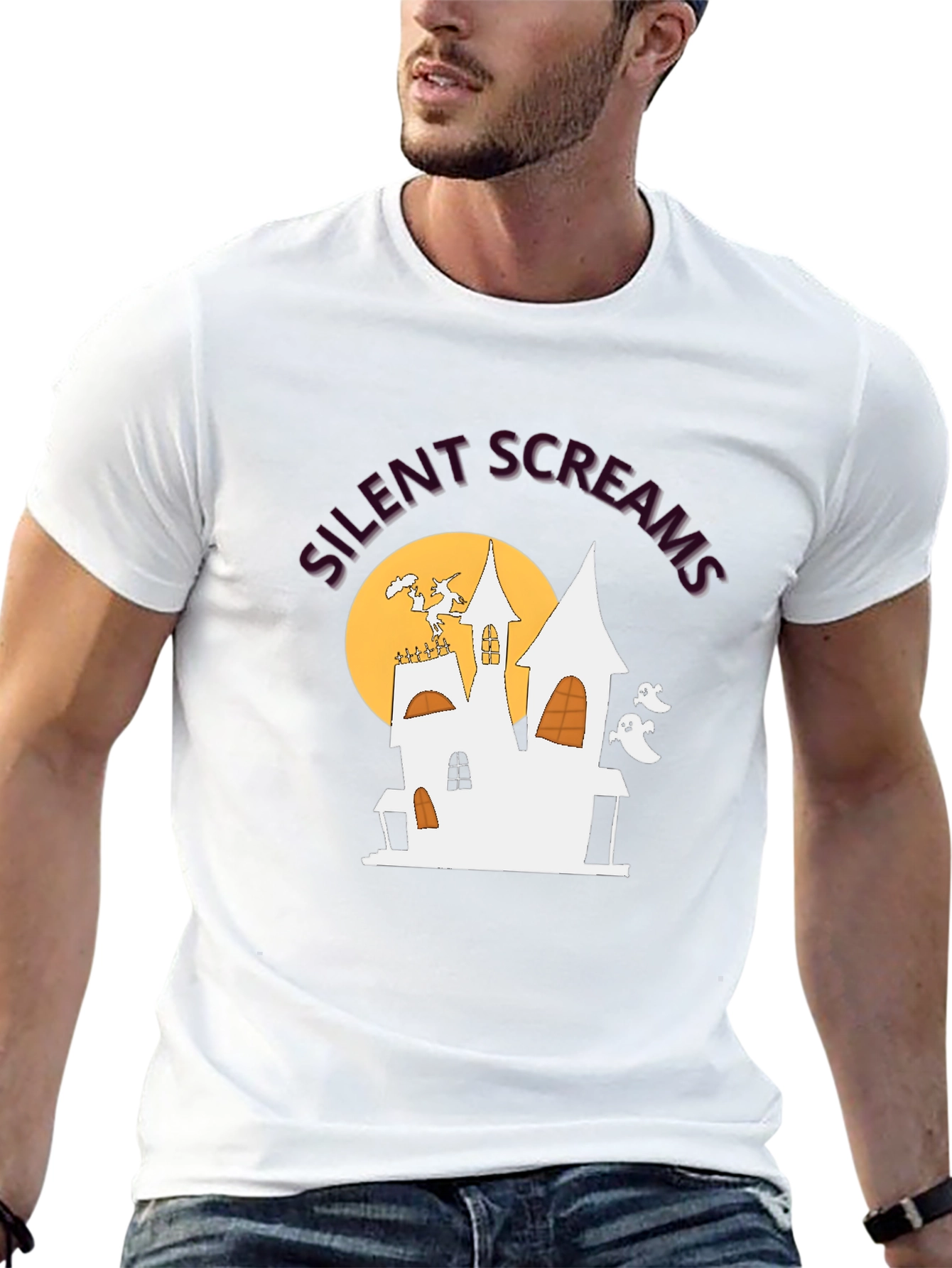 Silent Screams Haunted House T-Shirt - Halloween