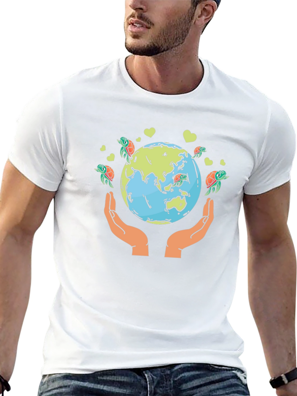 Save the Earth Turtle Graphic Tee