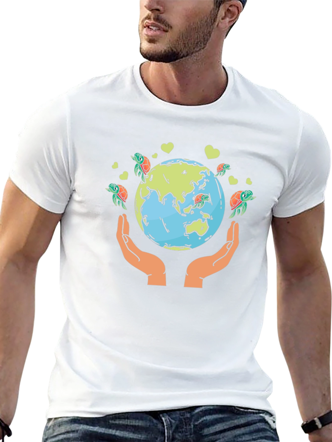 Save the Earth Turtle Graphic Tee
