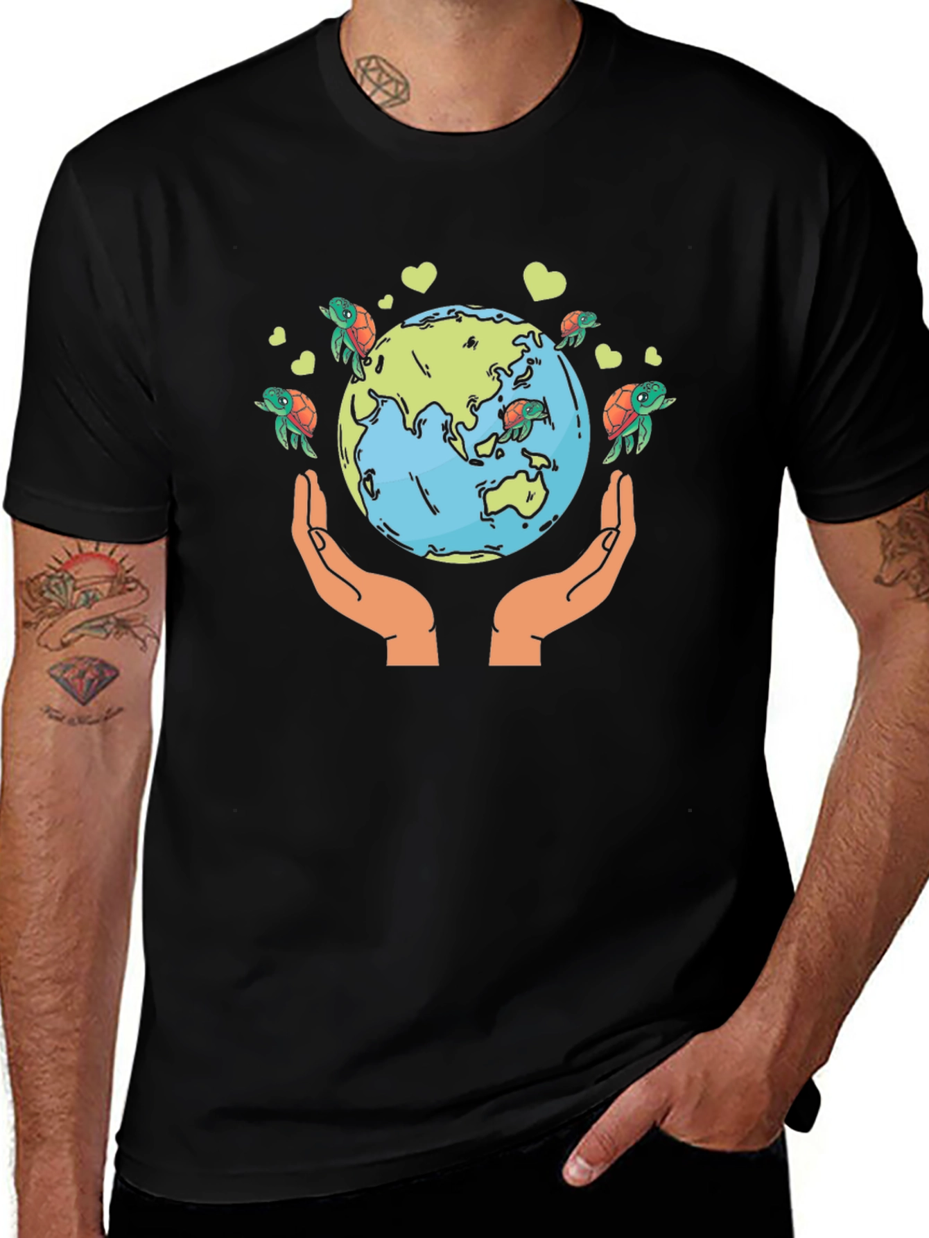 Save the Earth Turtle Graphic Tee
