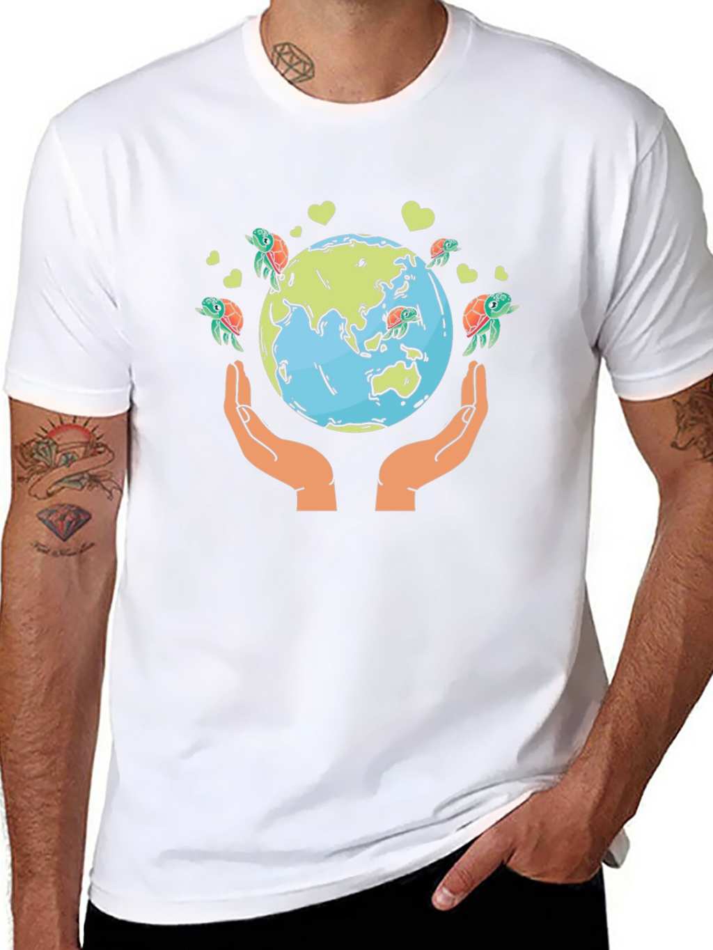 Save the Earth Turtle Graphic Tee