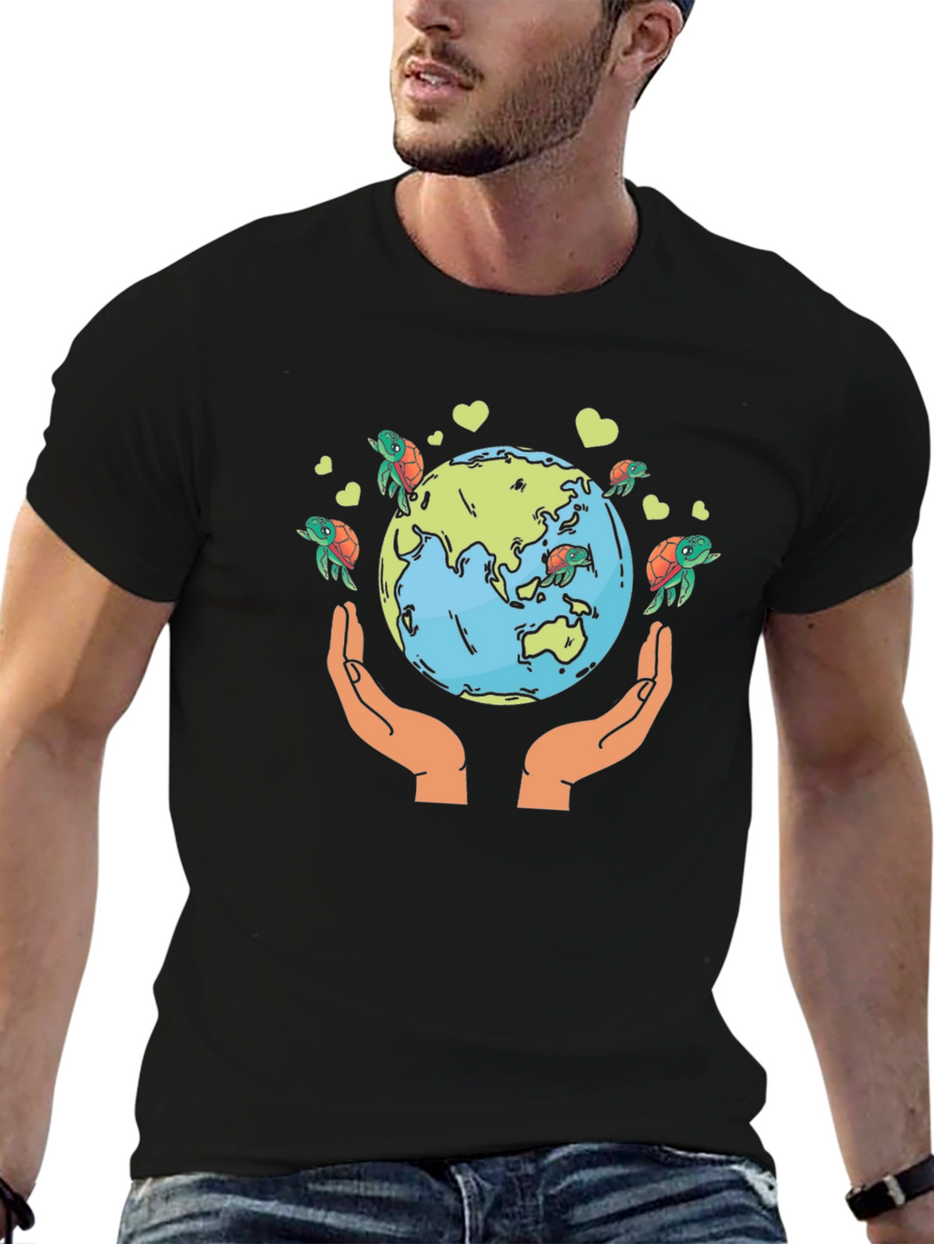 Save the Earth Turtle Graphic Tee