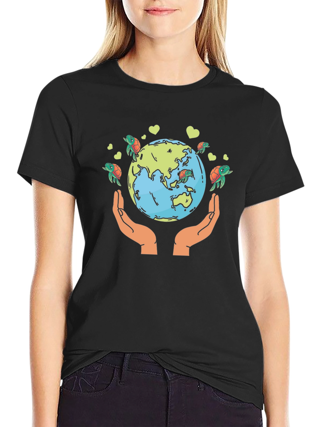 Save the Earth Turtle Graphic Tee