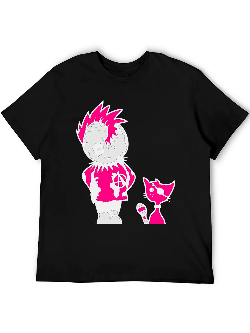 Punk Cartoon Graphic Tee