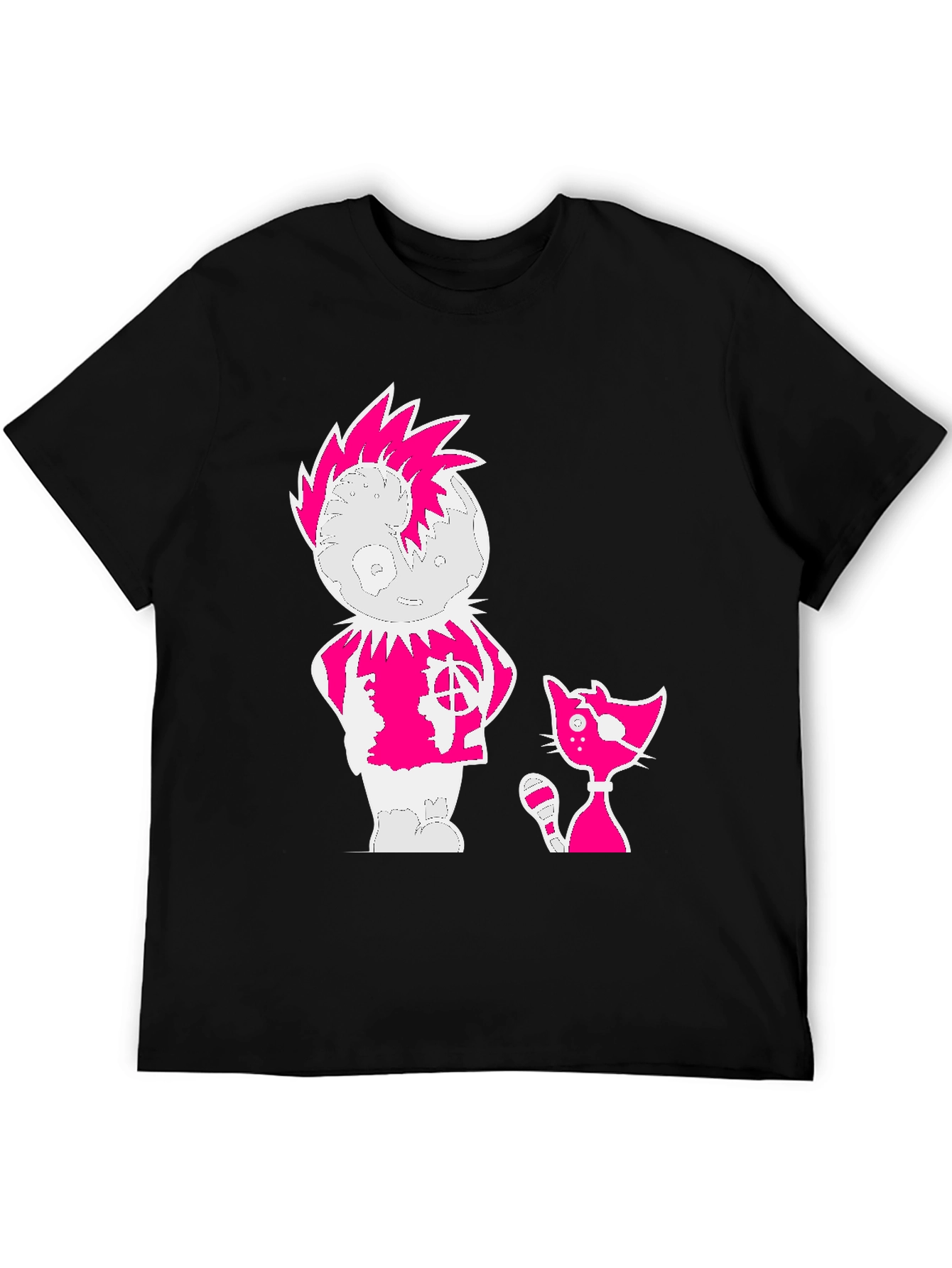 Punk Cartoon Graphic Tee
