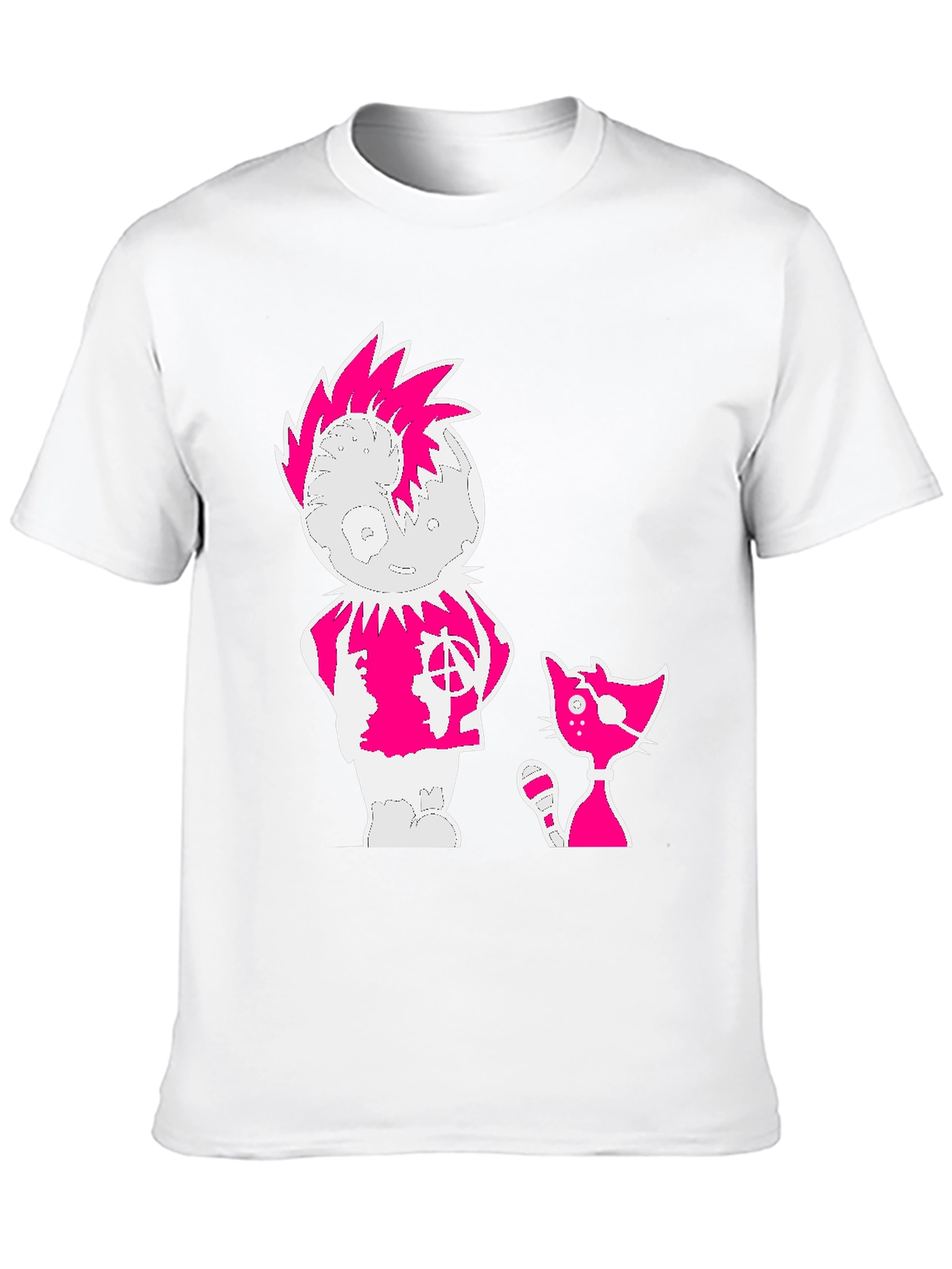 Punk Cartoon Graphic Tee
