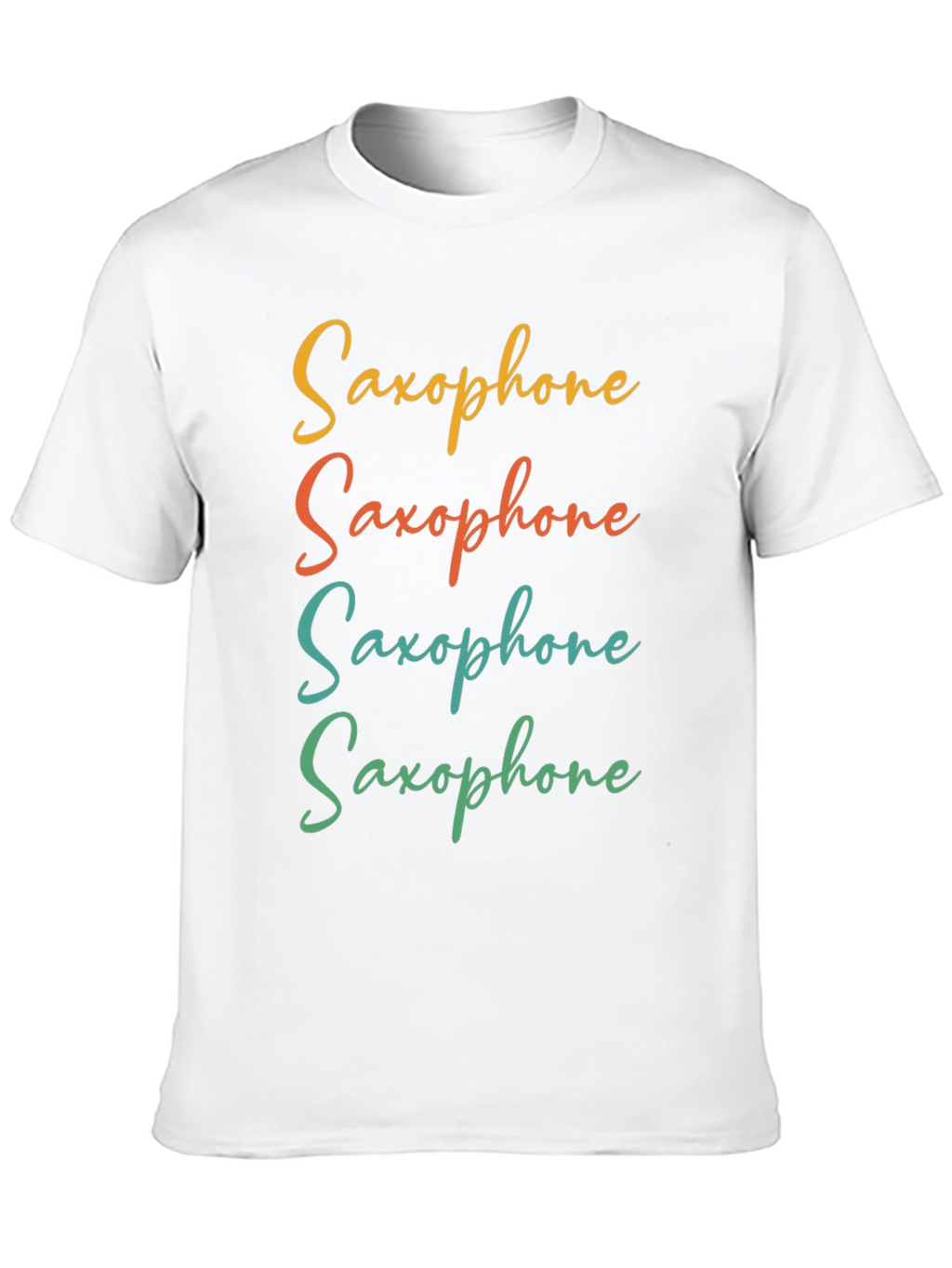 Saxophone Graphic Tee - Retro Musical Instrument T-Shirt