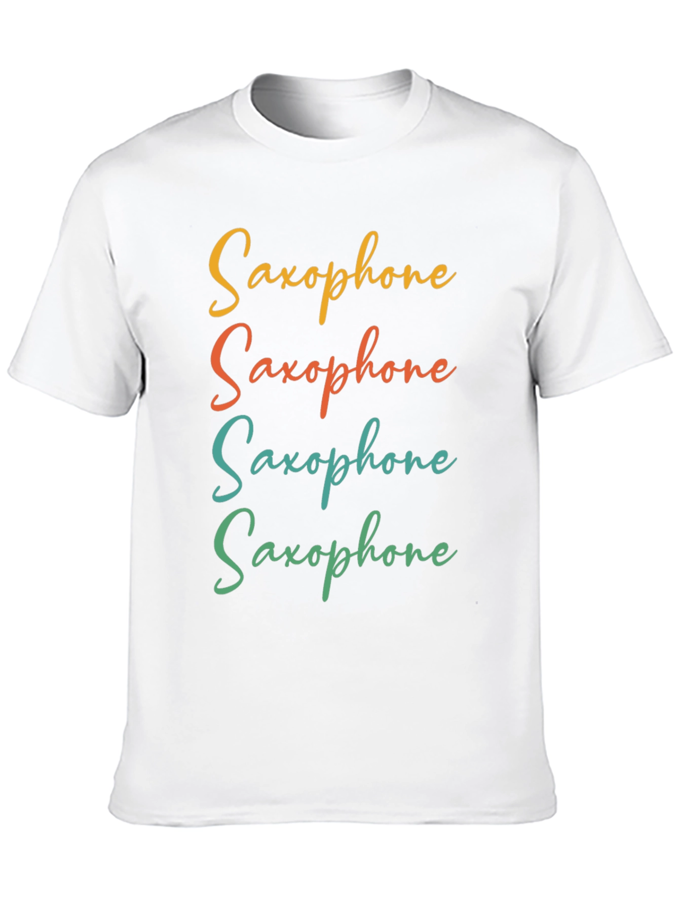 Saxophone Graphic Tee - Retro Musical Instrument T-Shirt