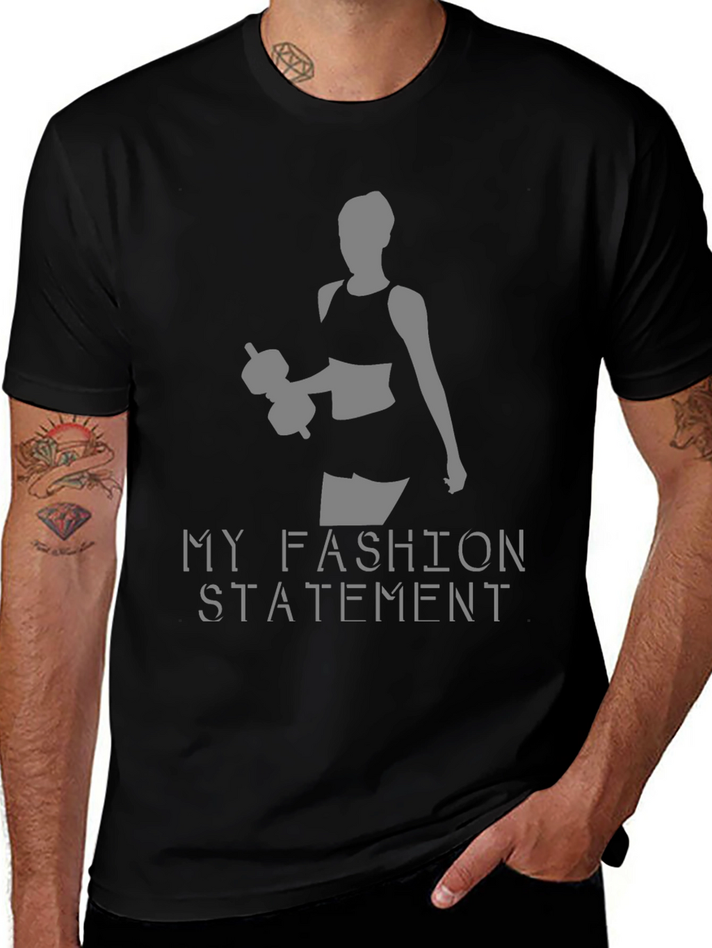 My Fashion Statement Black T-Shirt