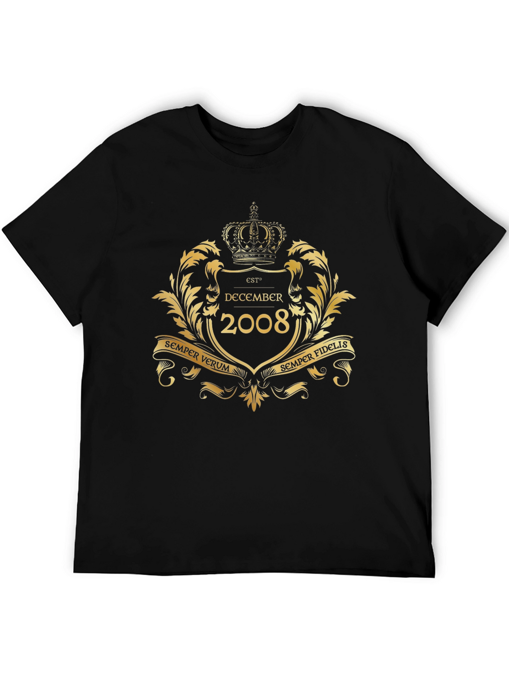 Est. December 2008 Black T-Shirt