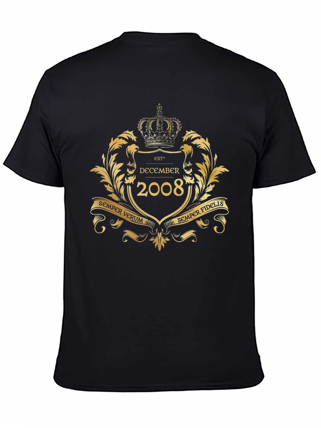 Est. December 2008 Black T-Shirt