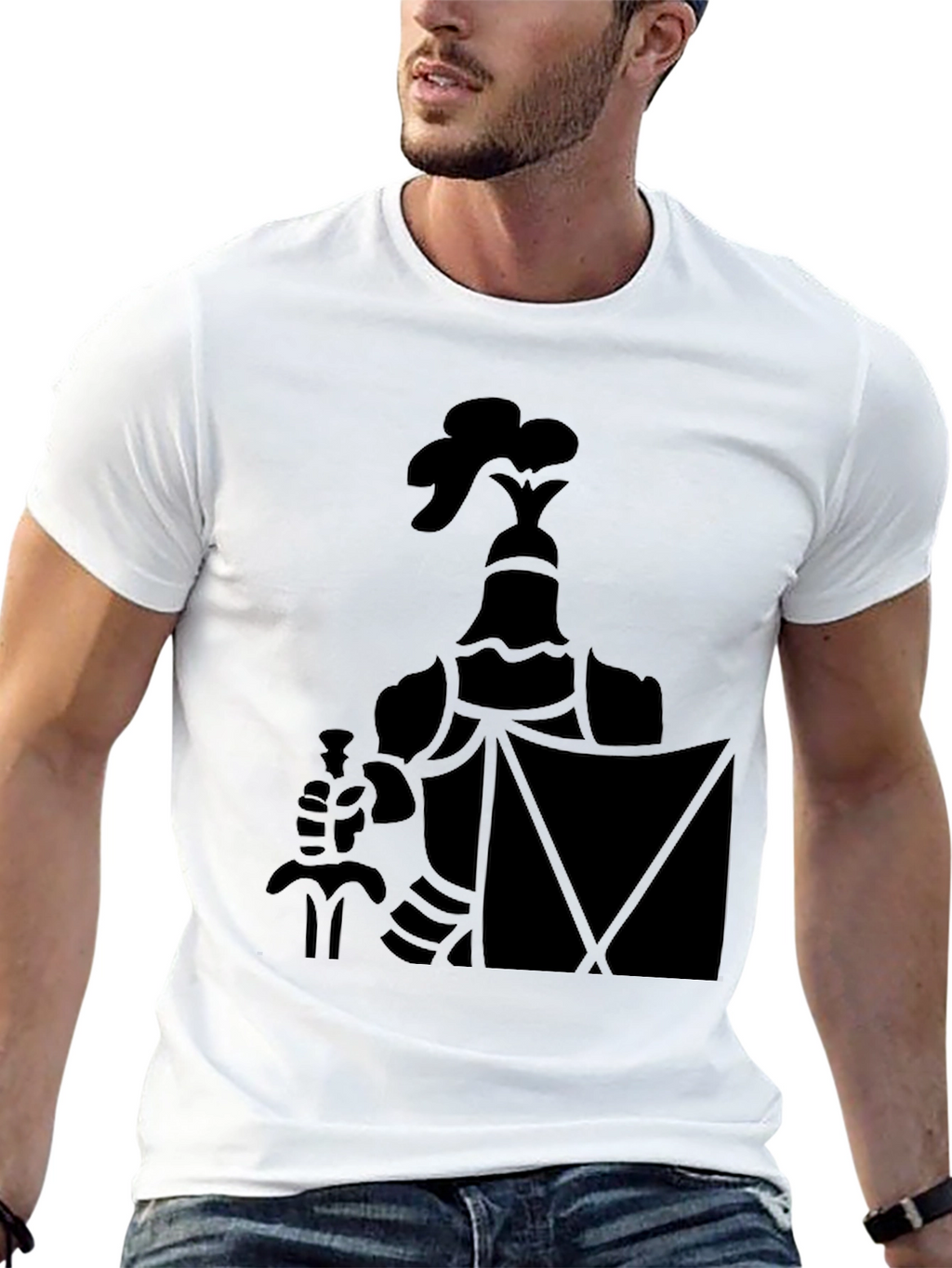 Black Knight Graphic Tee - Bold & Stylish