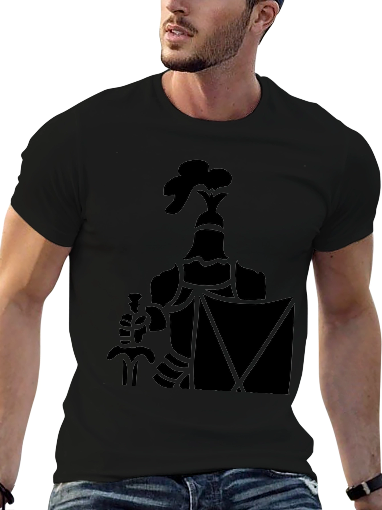 Black Knight Graphic Tee - Bold & Stylish