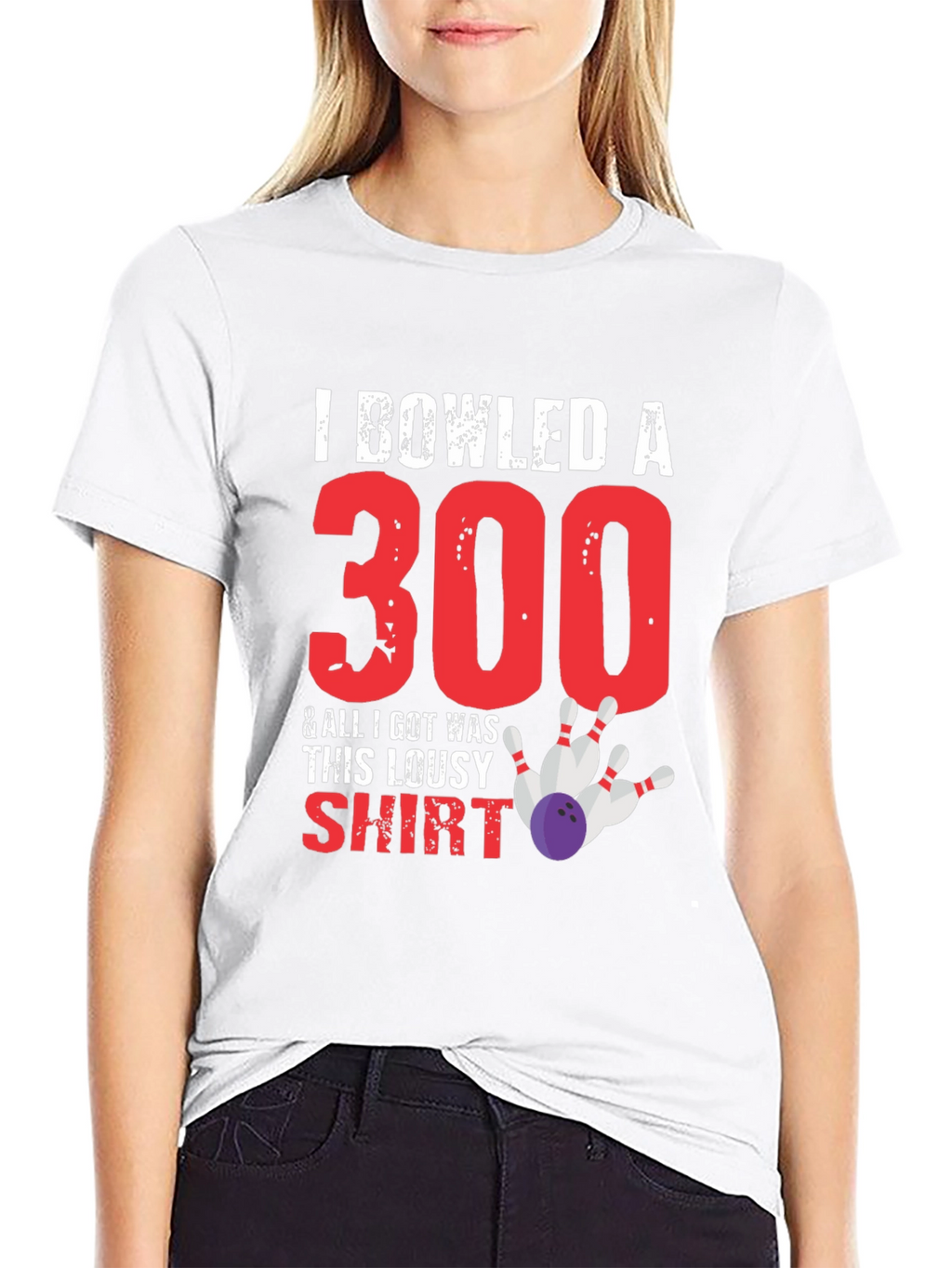 I Bowled A 300 T-Shirt Funny Bowling Tee