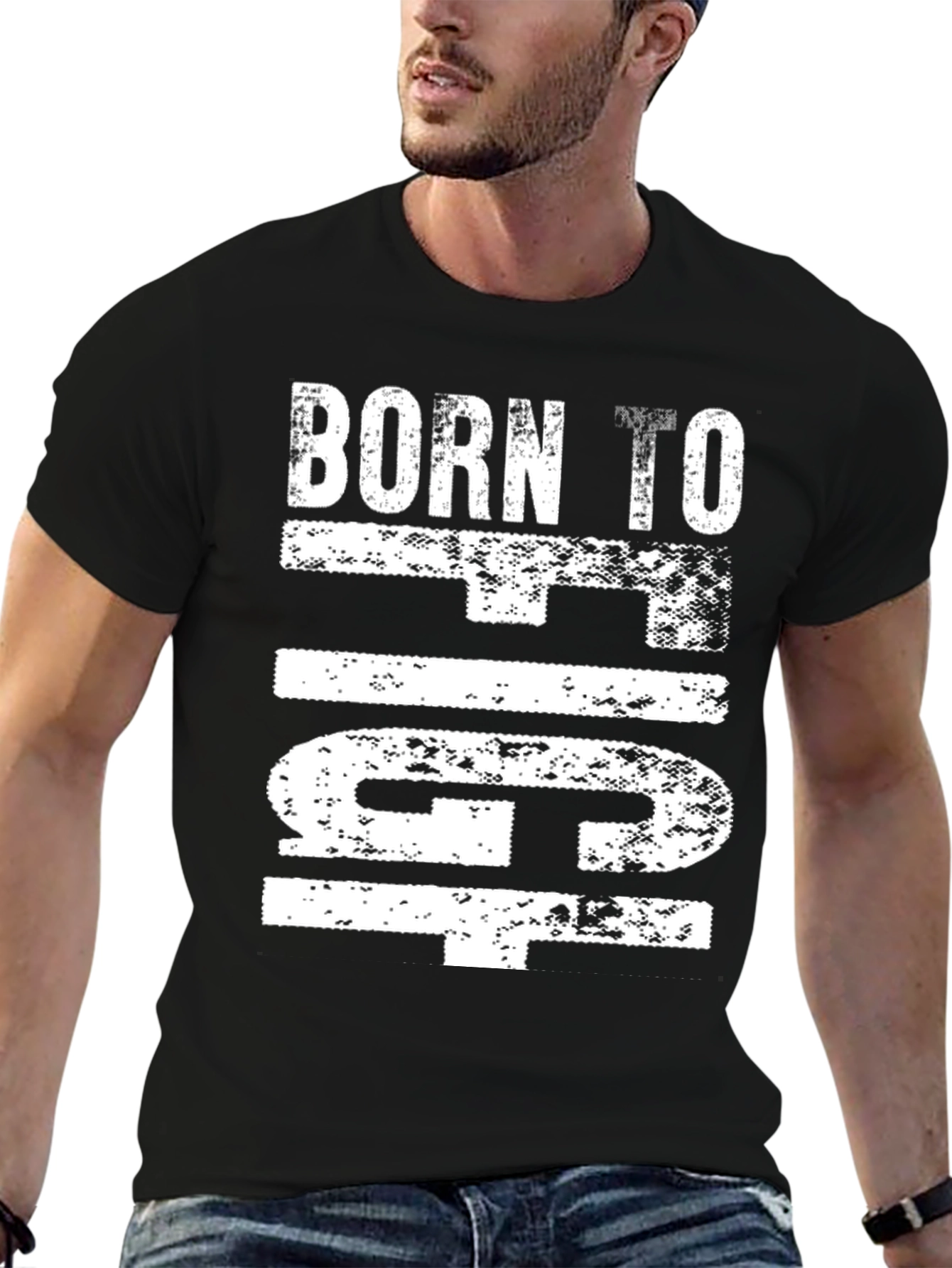 Born To Fight Graphic T-Shirt - Black