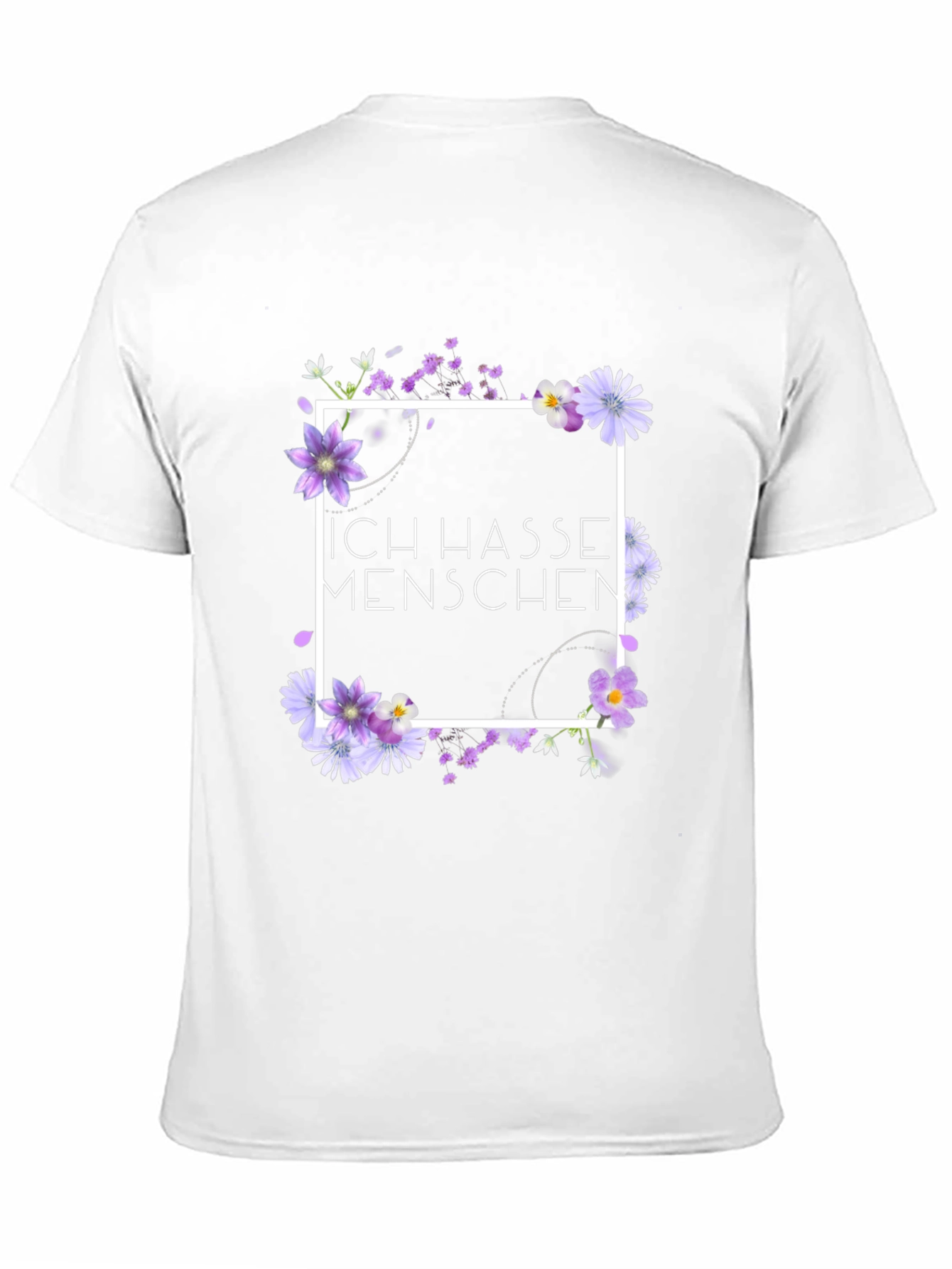 Ich Hasse Menschen Floral T-Shirt