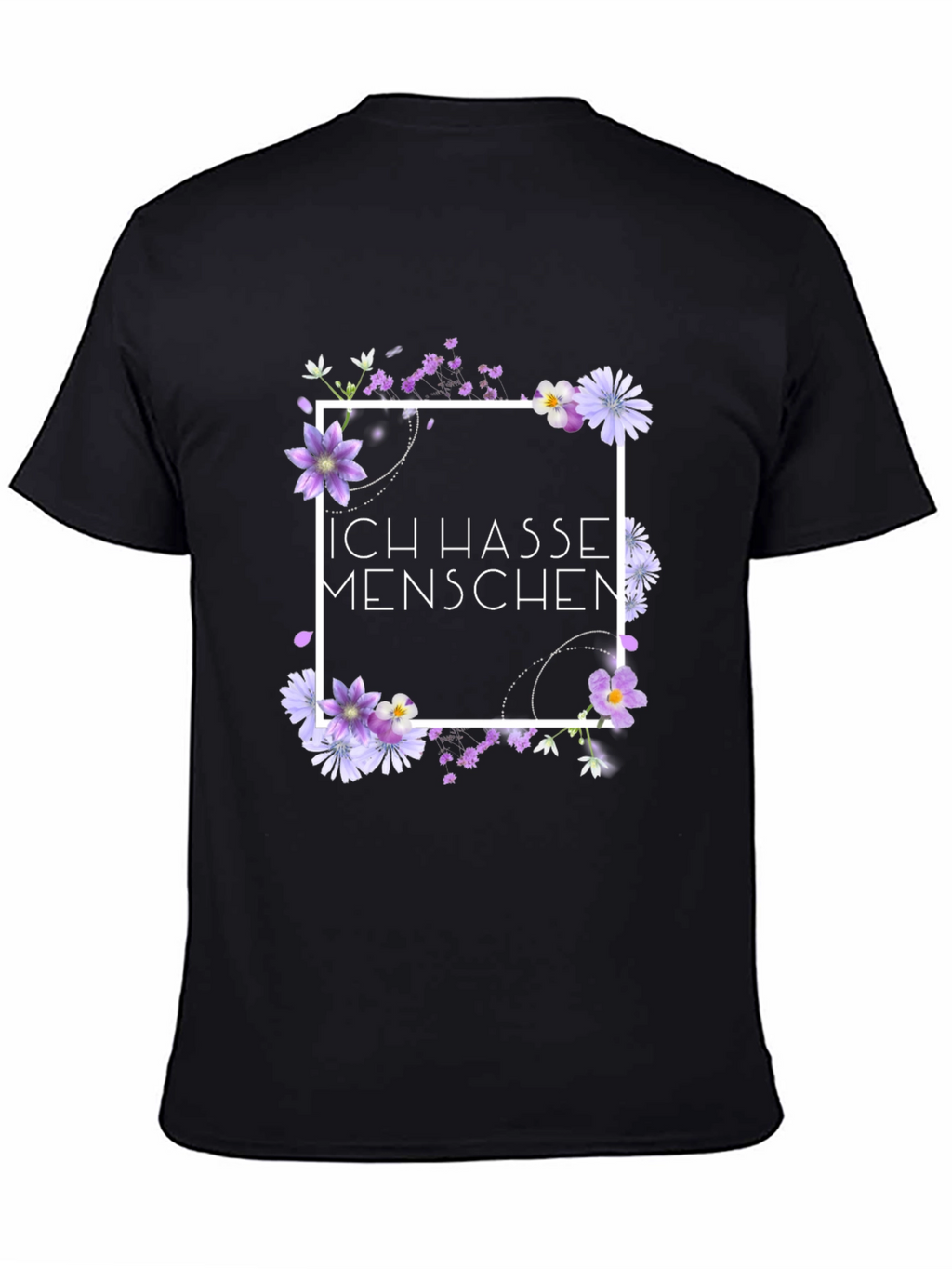 Ich Hasse Menschen Floral T-Shirt