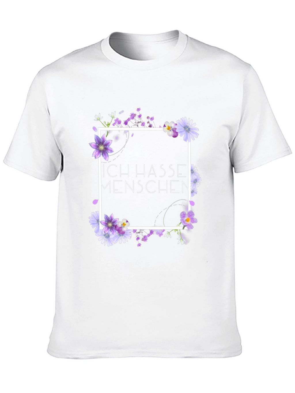 Ich Hasse Menschen Floral T-Shirt