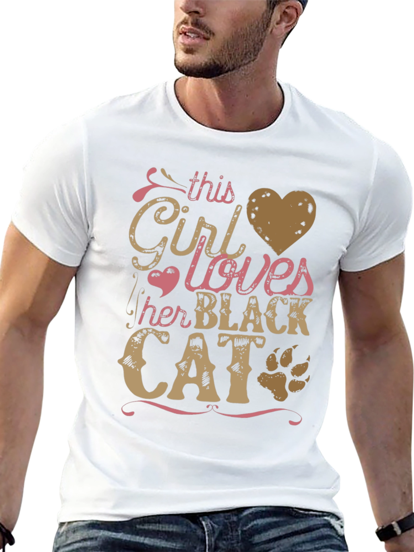This Girl Loves Her Black Cat T-Shirt