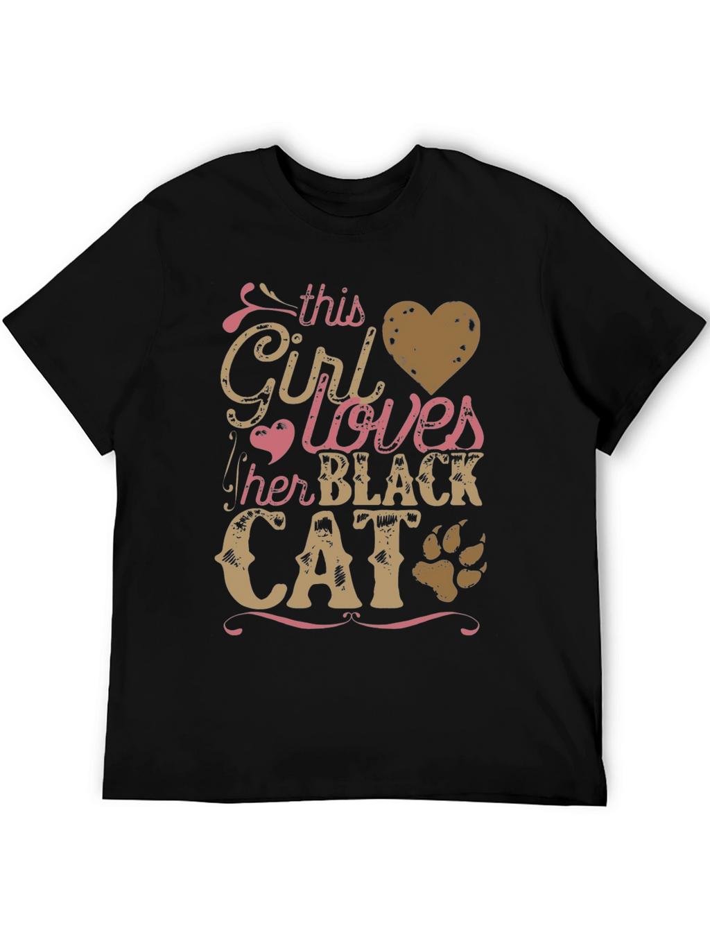 This Girl Loves Her Black Cat T-Shirt