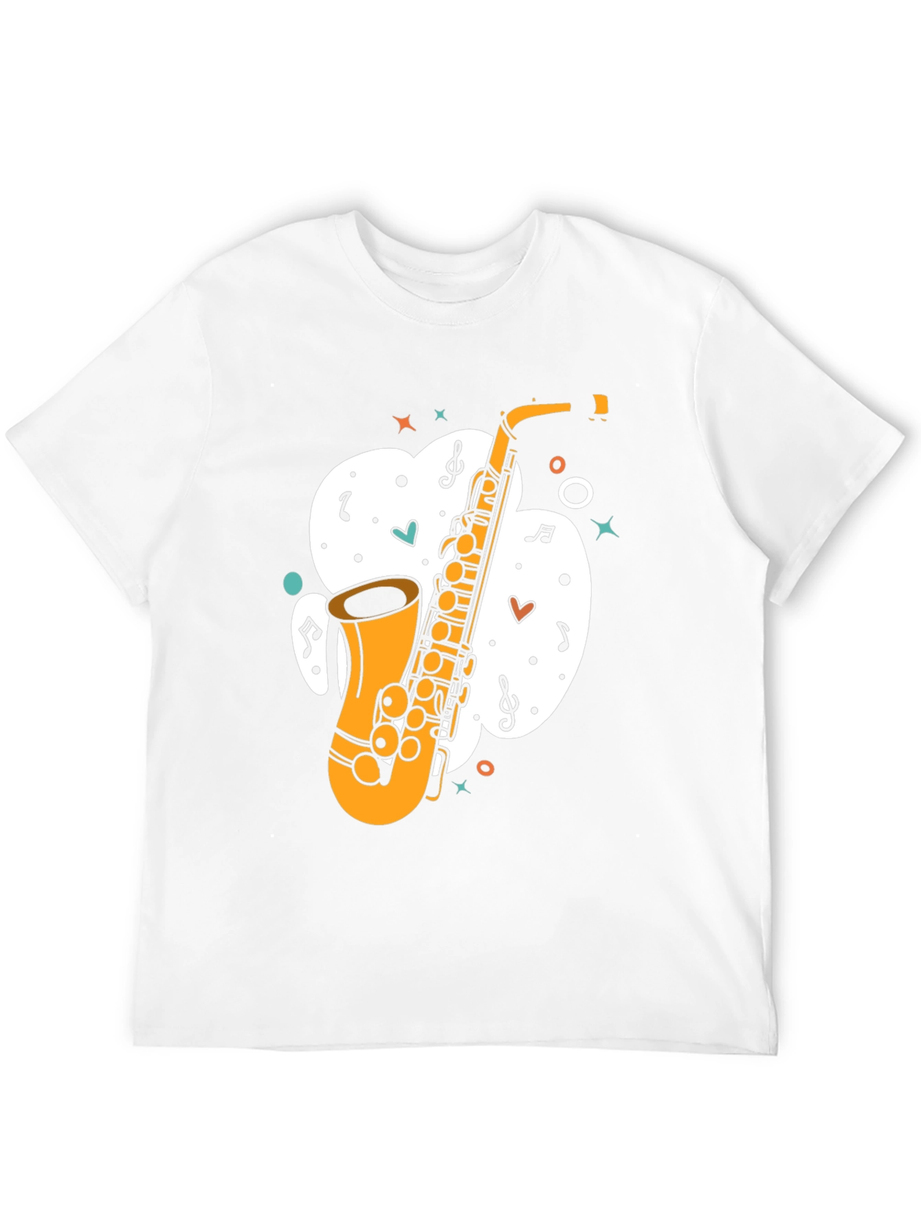 Saxophone Graphic Tee - Musical Instrument T-Shirt