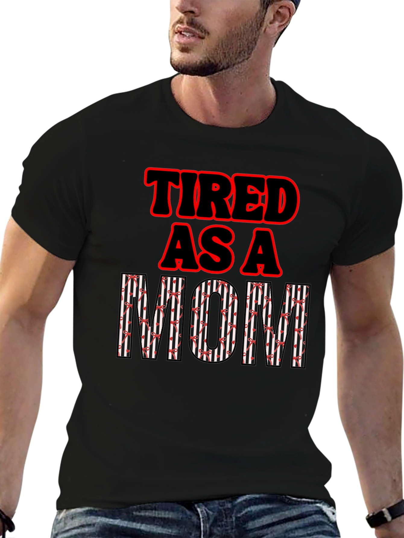 Tired as a Mom Graphic T-Shirt