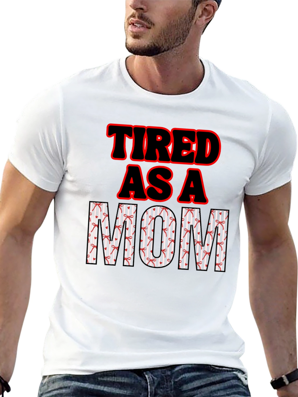 Tired as a Mom Graphic T-Shirt
