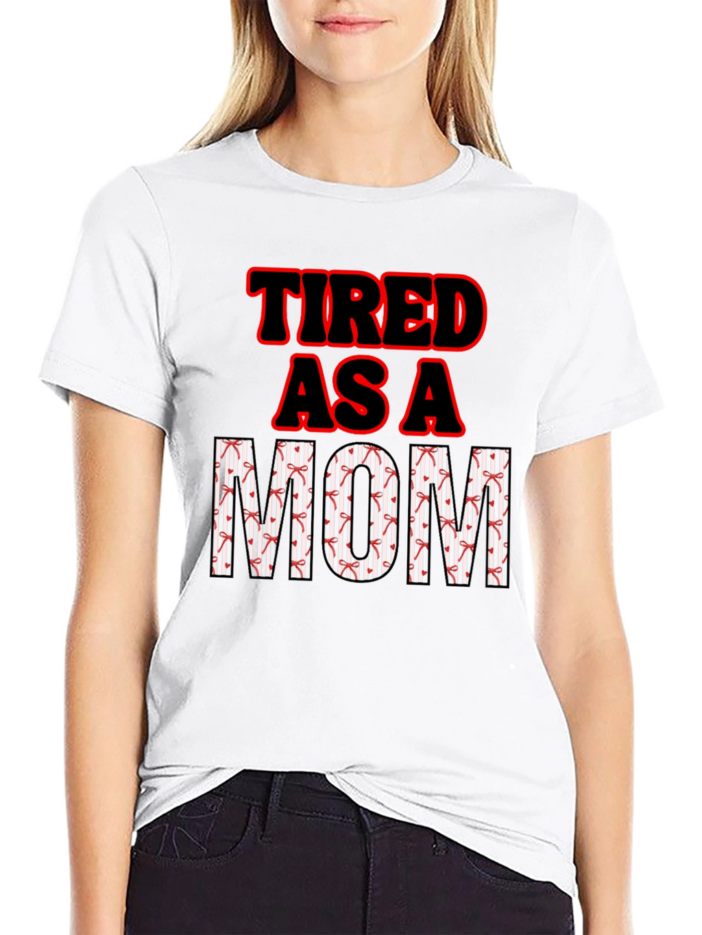 Tired as a Mom Graphic T-Shirt