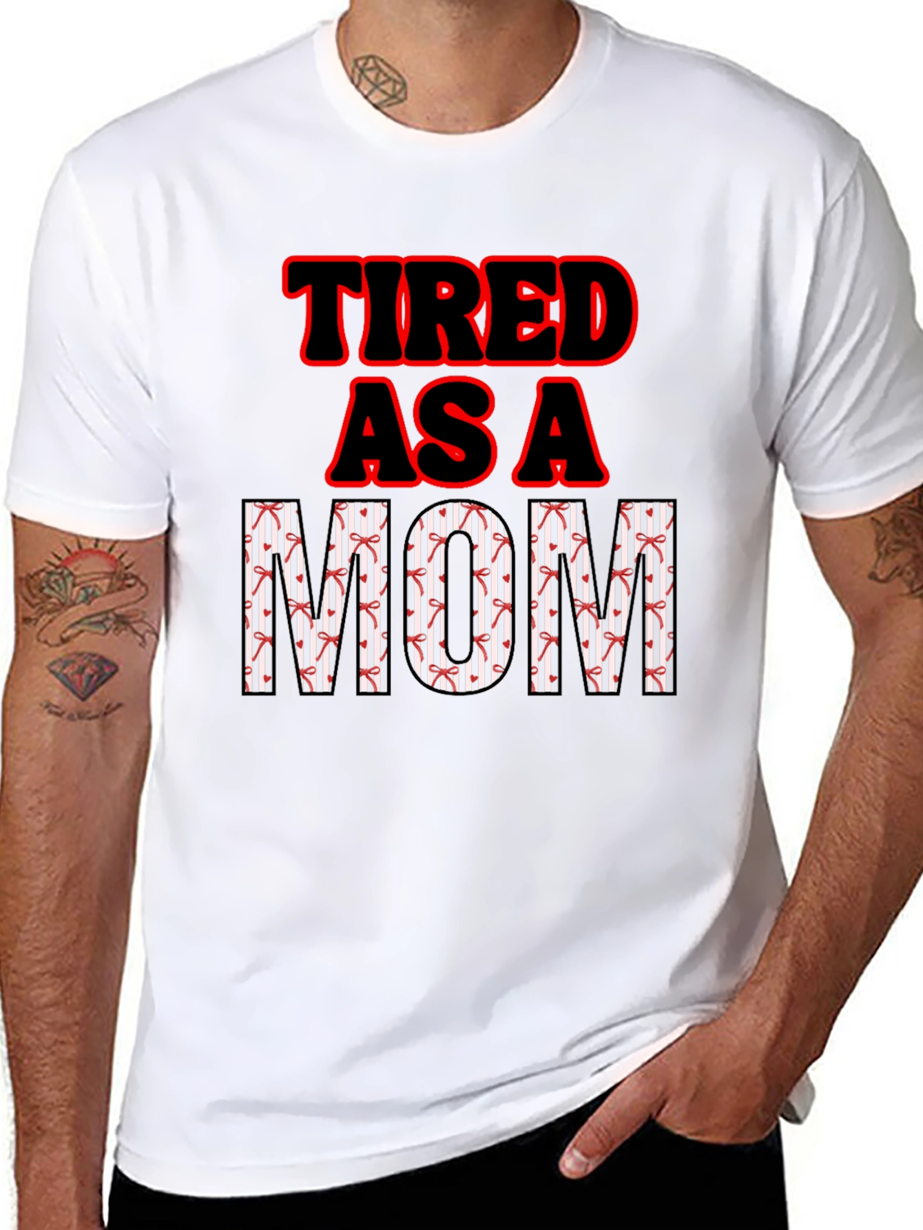 Tired as a Mom Graphic T-Shirt