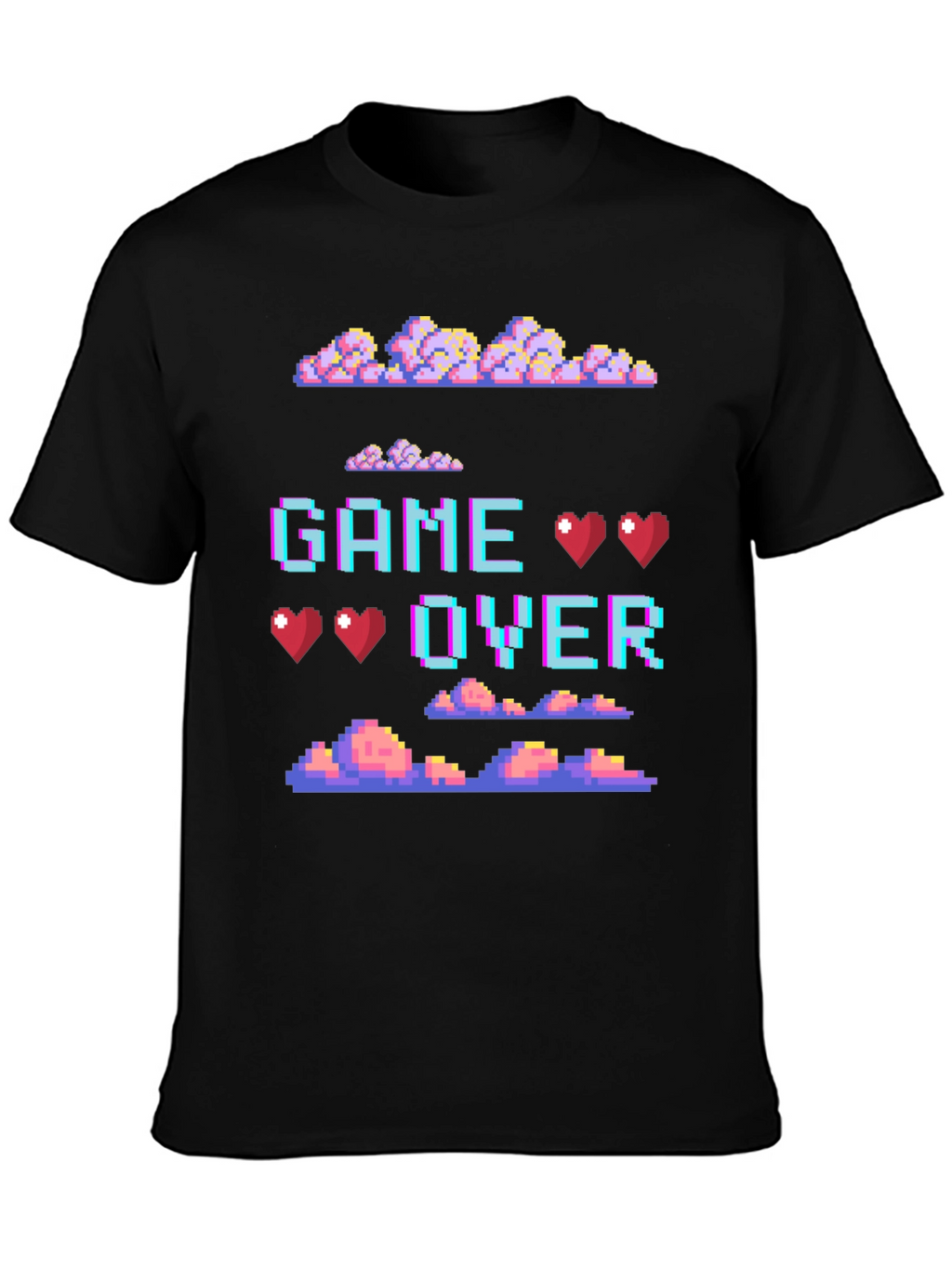 Retro Pixel Game Over Graphic Tee