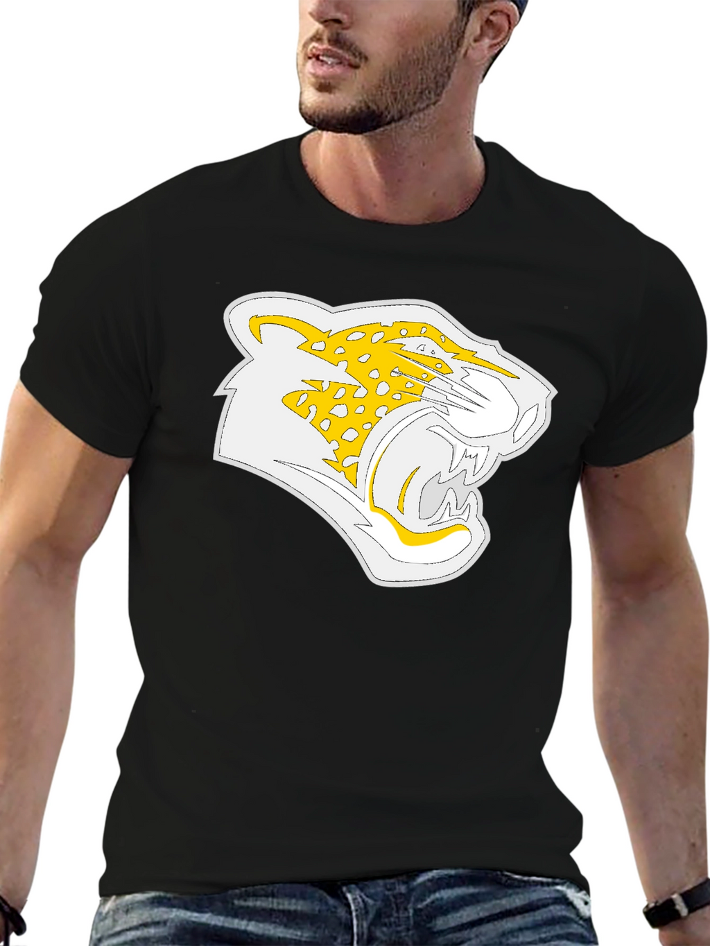 Jaguar Graphic Black T-Shirt