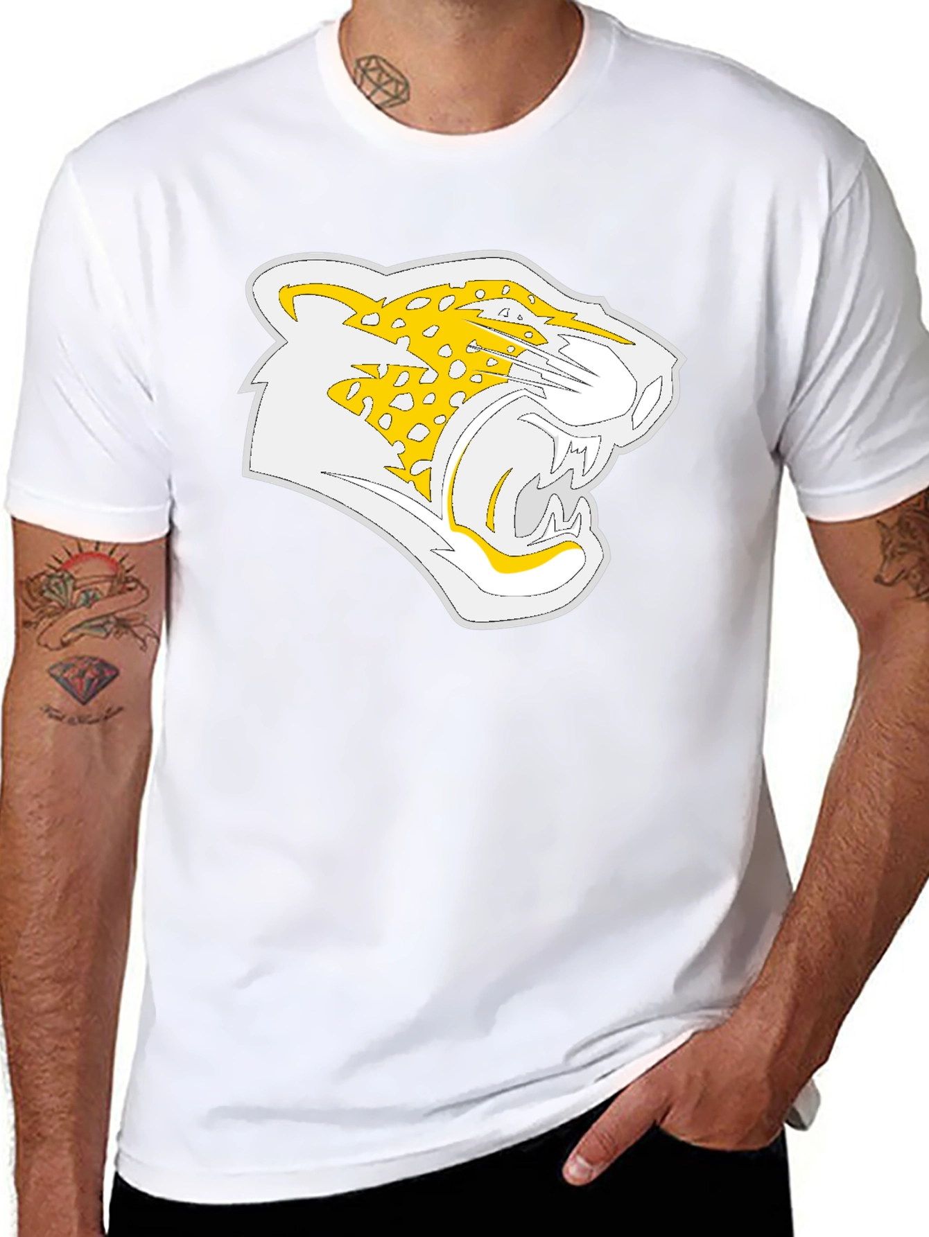 Jaguar Graphic Black T-Shirt