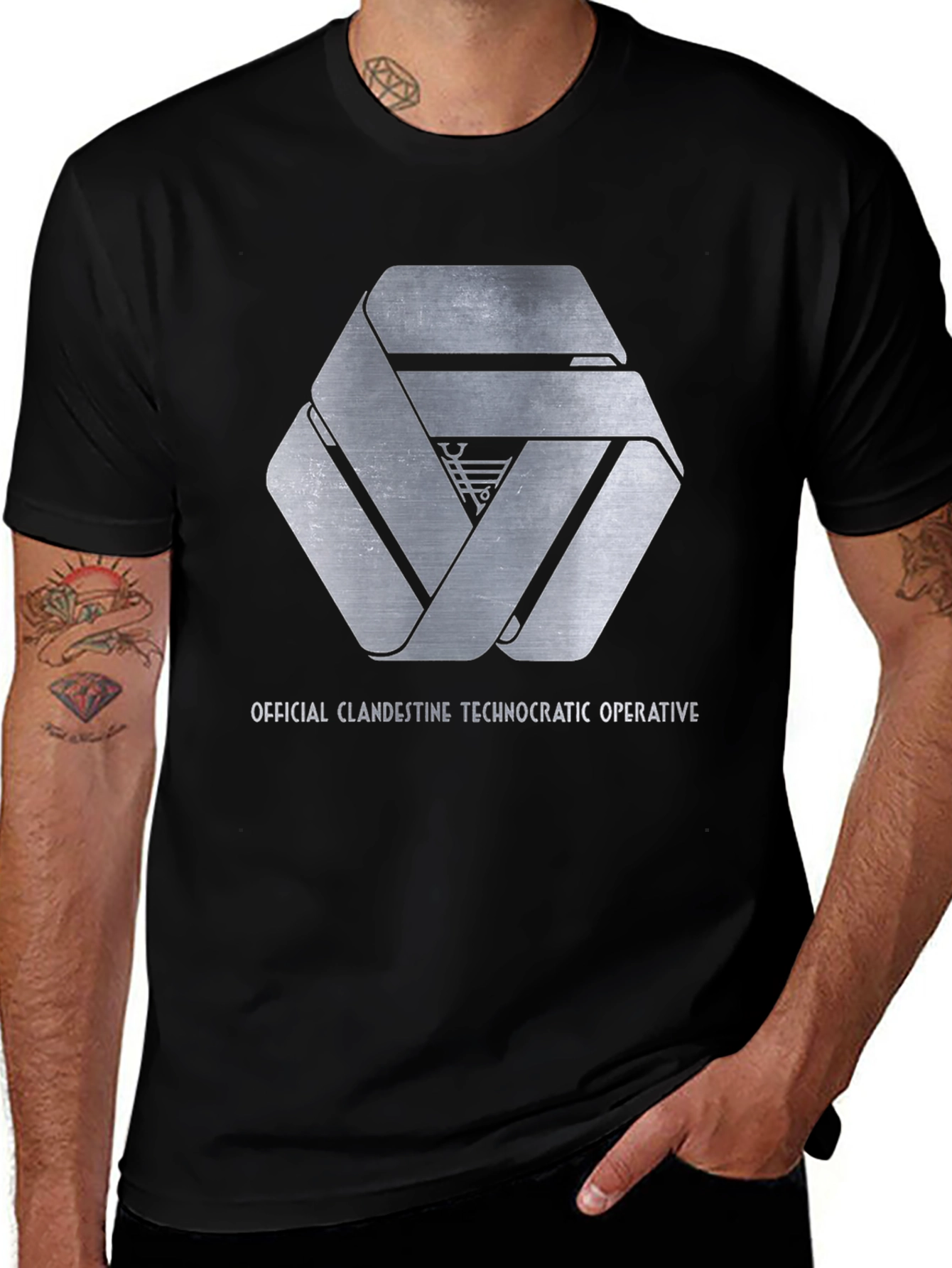 Official Clandestine Technocratic Operative Graphic Tee