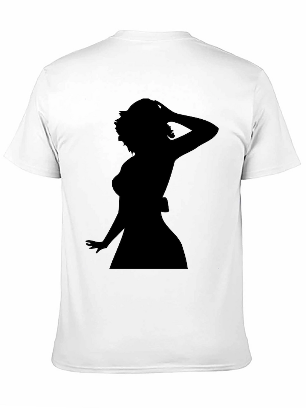Silhouette Woman Graphic Tee - Black Unisex T-Shirt