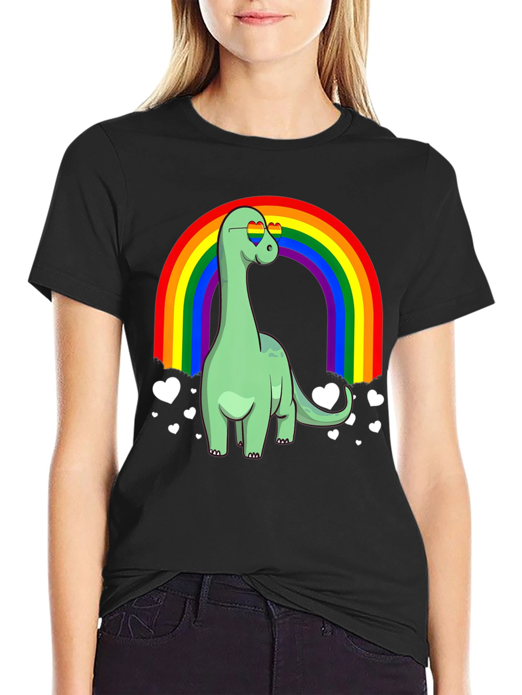 Dino Rainbow Pride T-Shirt